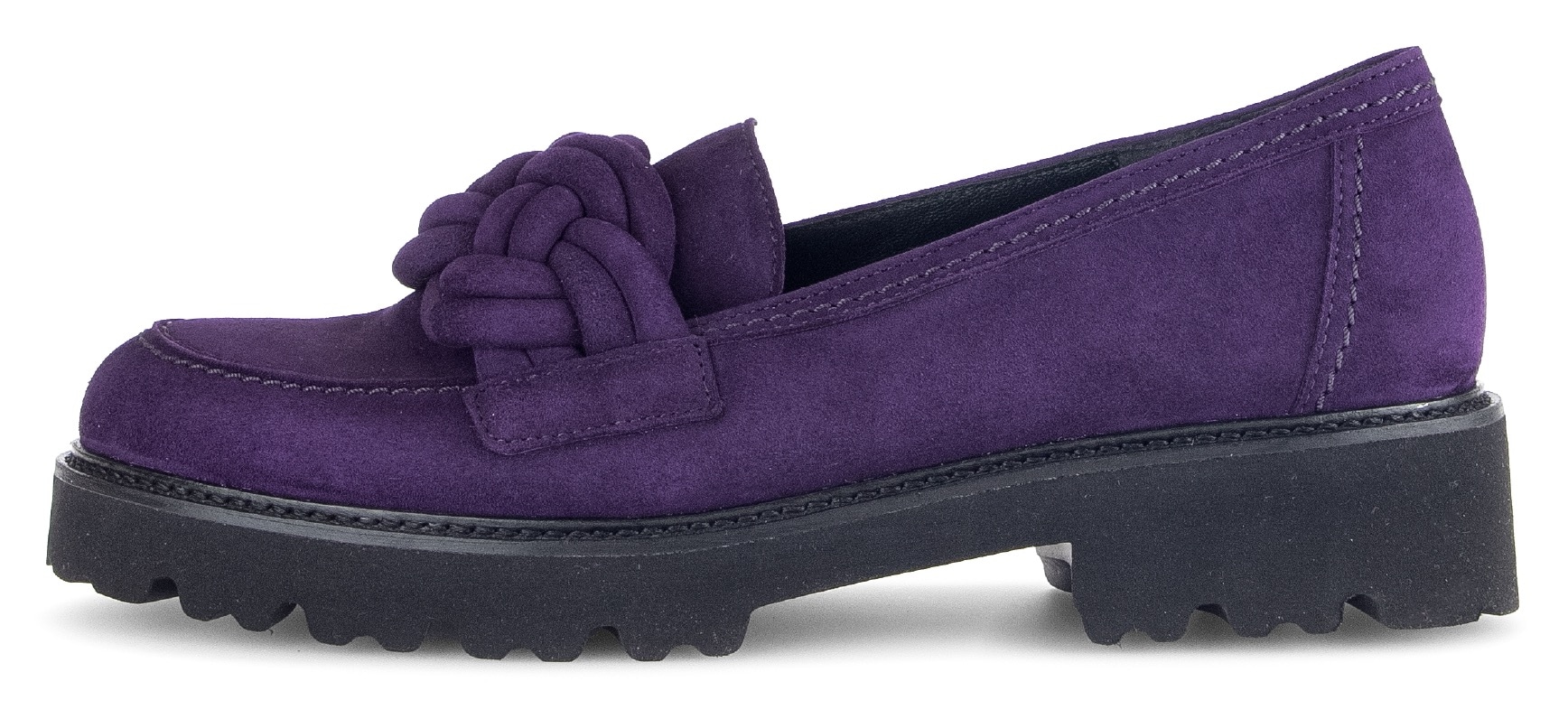 Gabor Loafer, Slipper, Halbschuh, Schlupfschuh mit geflochtenem Zierriegel