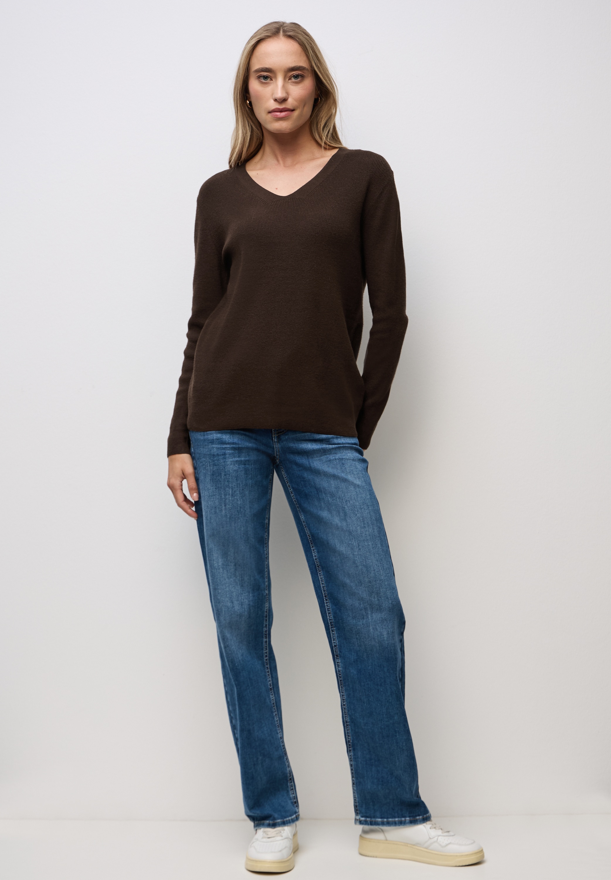 STREET ONE Strickpullover aus softem Materialmix