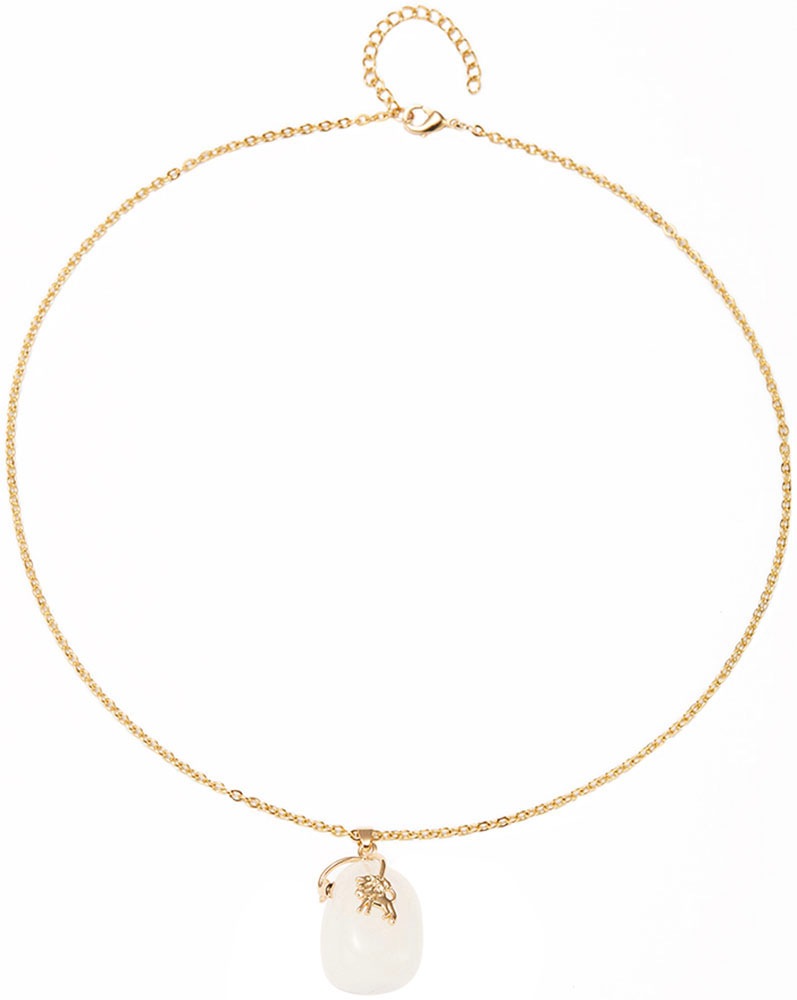 Firetti Kette mit Anhänger »Schmuck Geschenk Halsschmuck Anker/Halskette Sternzeichen Geburtsstein«, Made in Germany - mit Edelstein