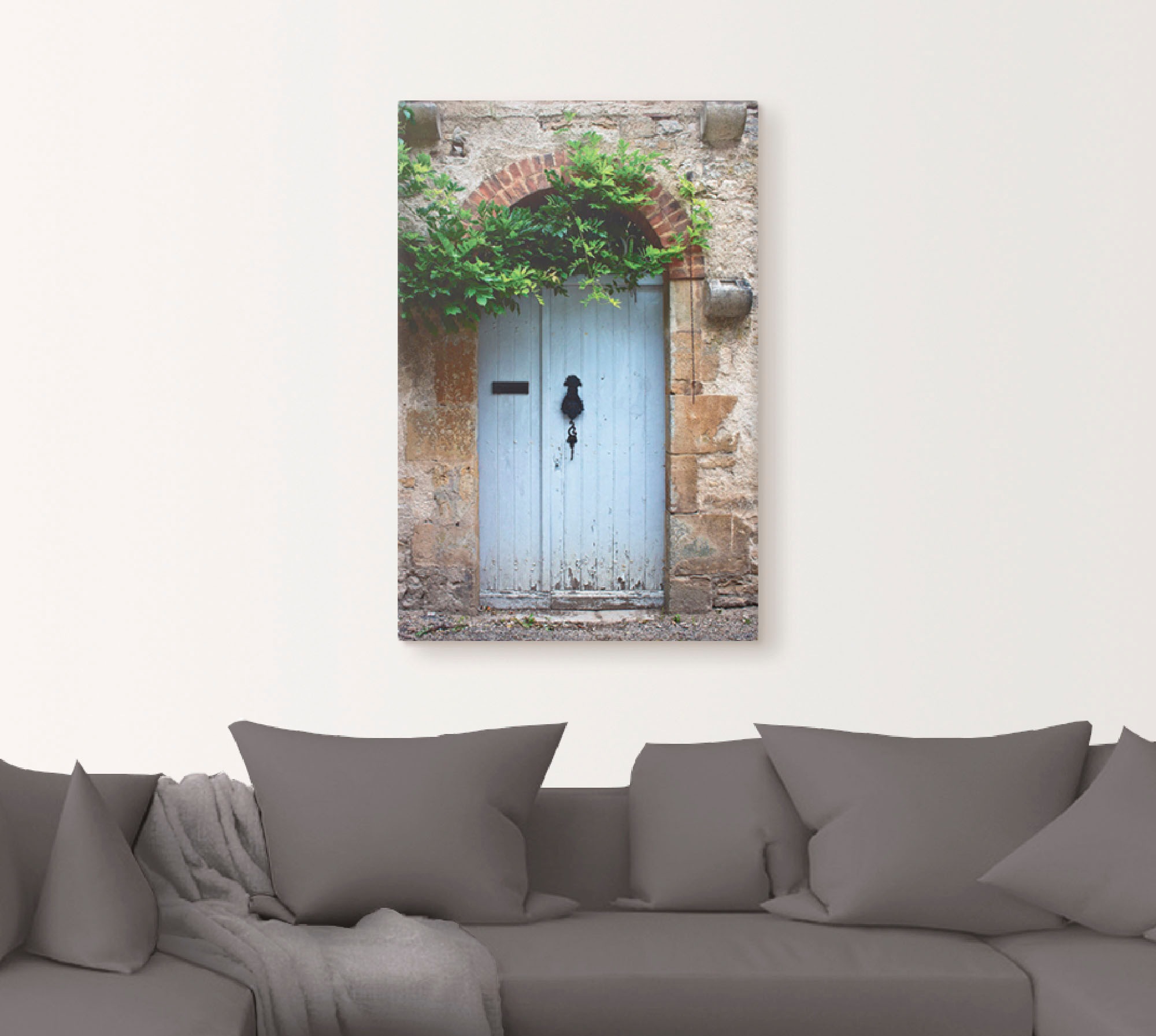 Artland Wandbild »Alte Tür in Südfrankreich«, Fenster & Türen, (1 St.), als Alubild, Outdoorbild, Leinwandbild, Poster in verschied. Größen