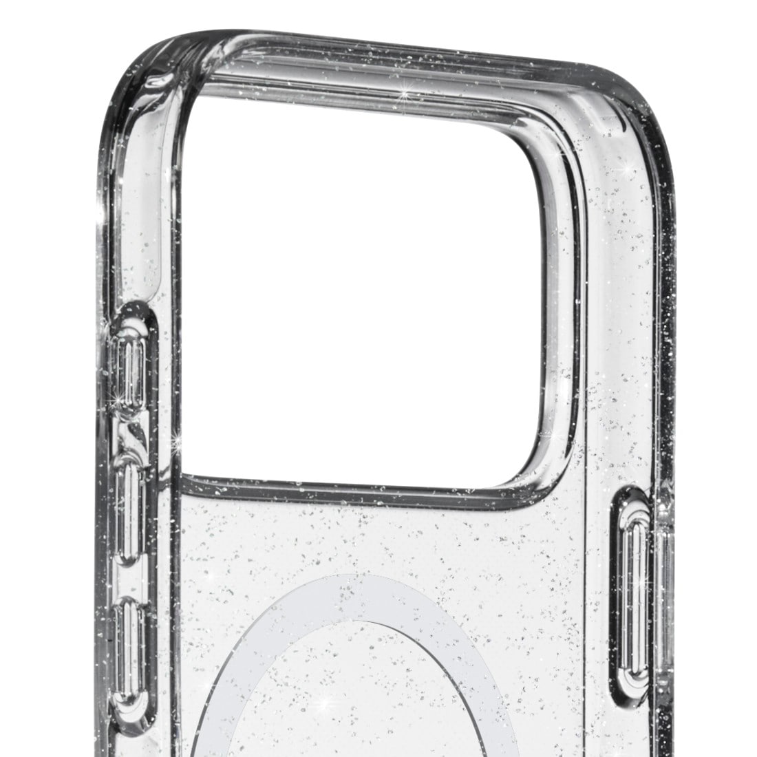 White Diamonds Smartphone-Hülle »Cover "Mag Glitter" für Apple iPhone 17 Pro Max, Transparent« Anti-Vergilbung, Kraztschutz, Stoßfeste Ecken