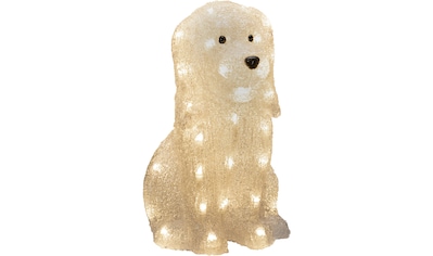 LED Dekofigur »Acryl Hund sitzend, Weihnachtsdeko aussen«