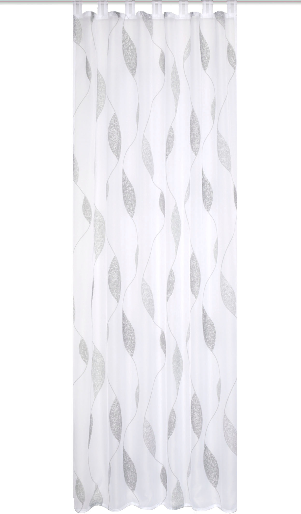 Thumbnail - HOME WOHNIDEEN Gardine "PAOLO" Schlaufen 1 Stk. tlg. halbtransparent
