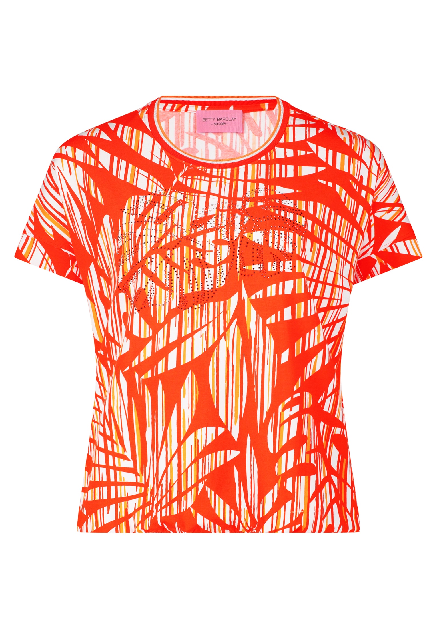 Betty Barclay Kurzarmshirt »Betty Barclay Damen Casual-Shirt mit Gummizug«, (1 tlg.), Glitzersteine