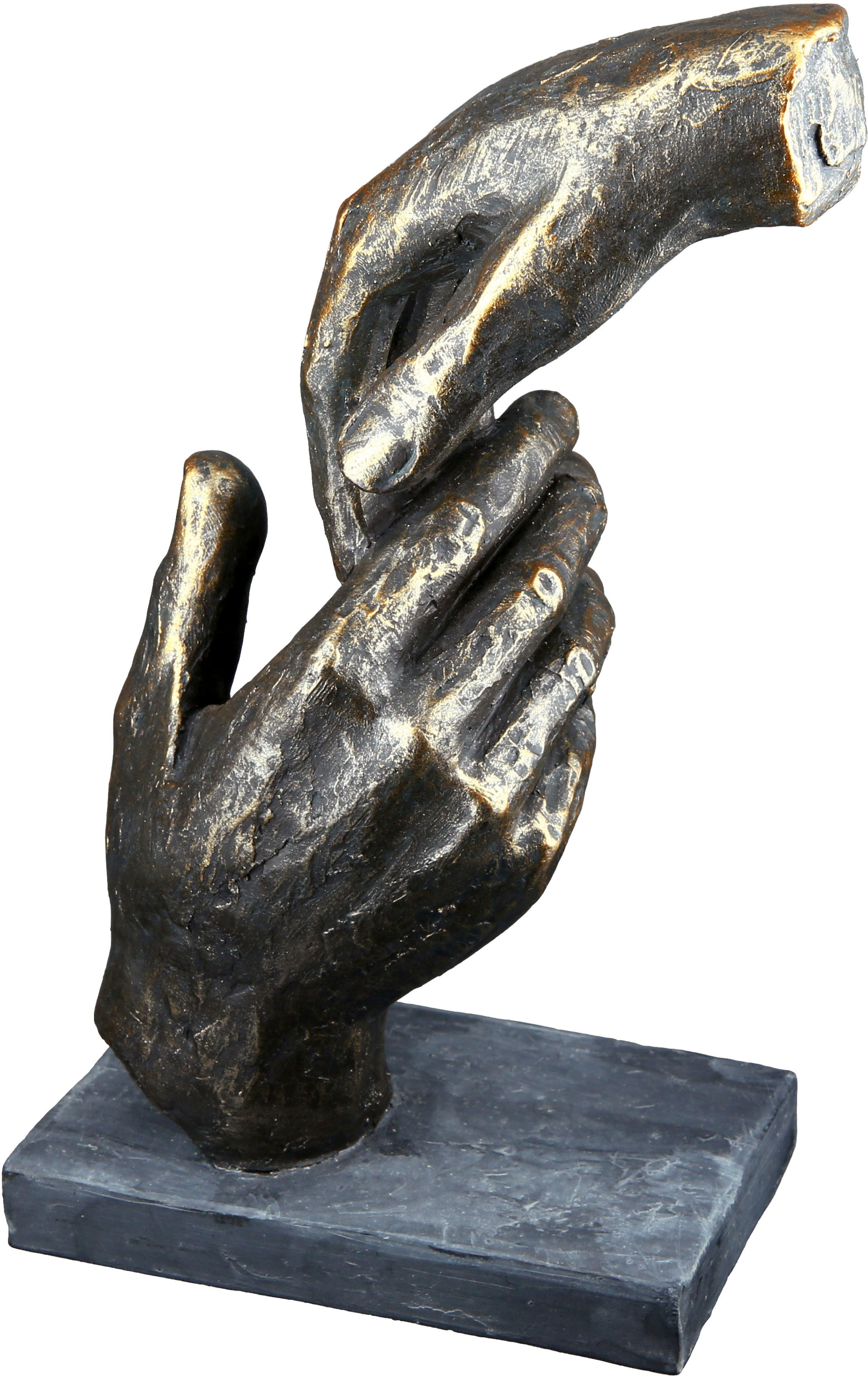 Casablanca by Gilde Dekofigur »Skulptur Two hands, bronzefarben«, braun  kaufen | BAUR