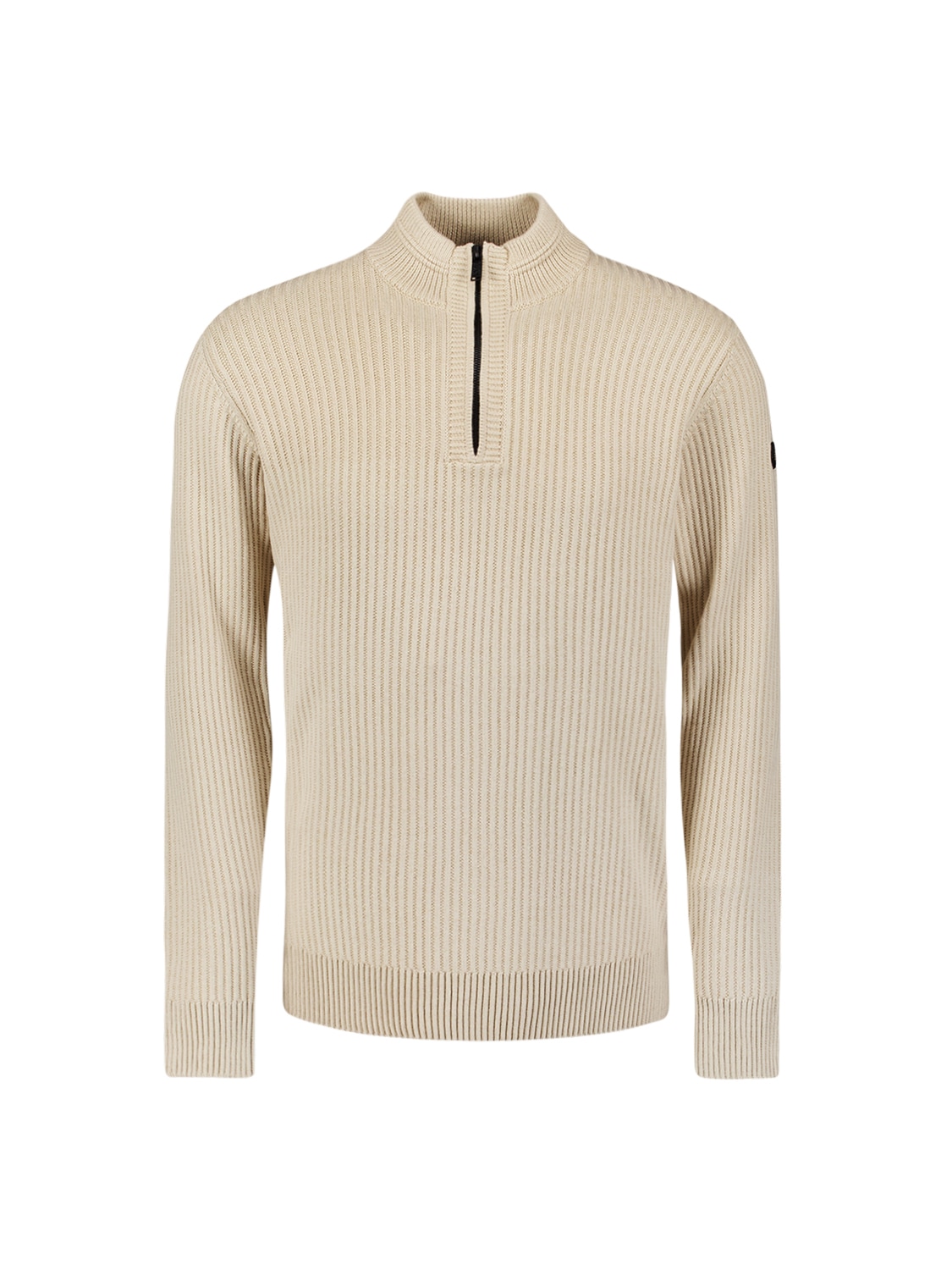 NO EXCESS Stehkragenpullover "No Excess Schwerer gerippter Strickpullover" günstig online kaufen