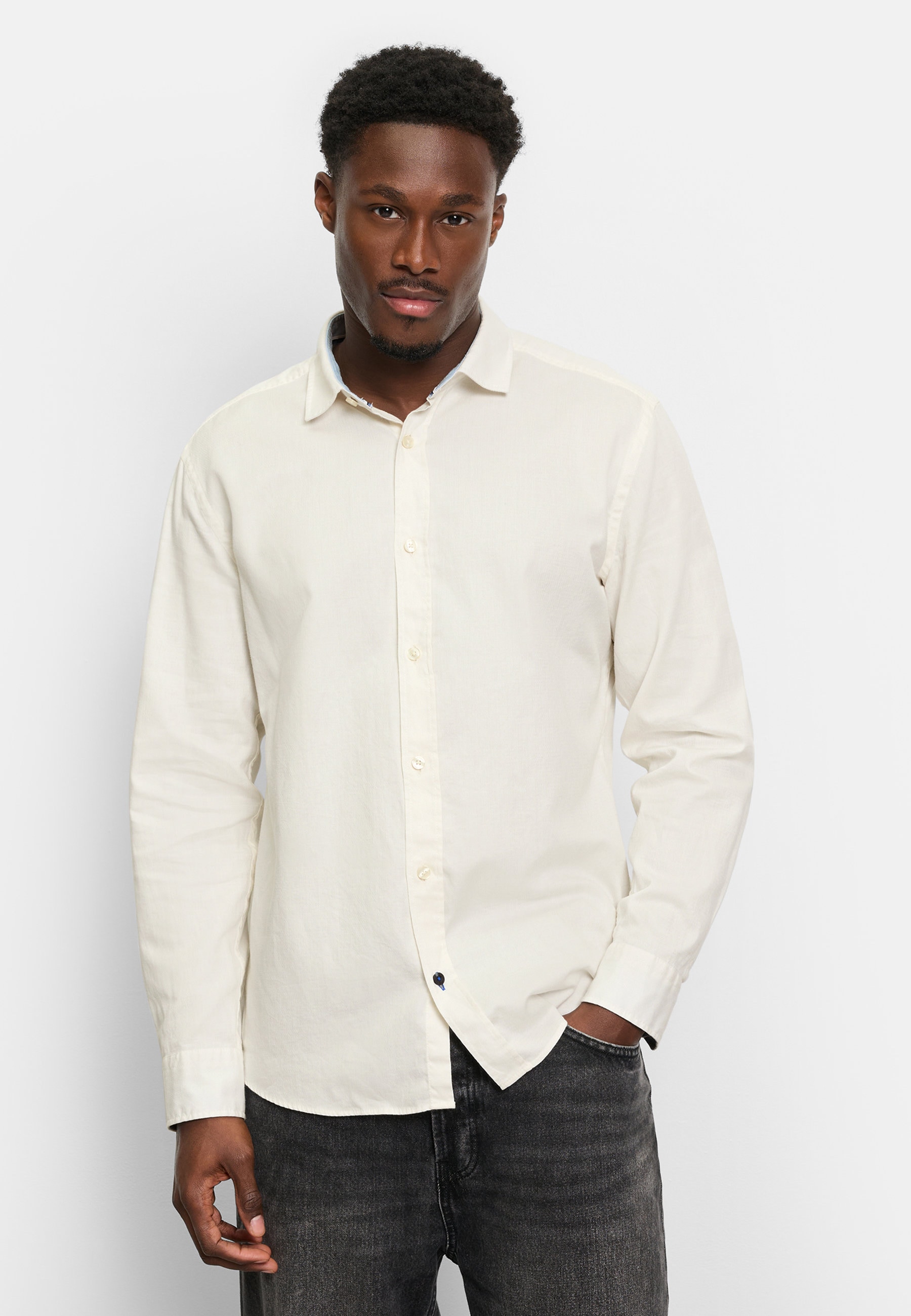 OLYMP Langarmhemd "OLYMP Casual, Regular Fit, Kent"