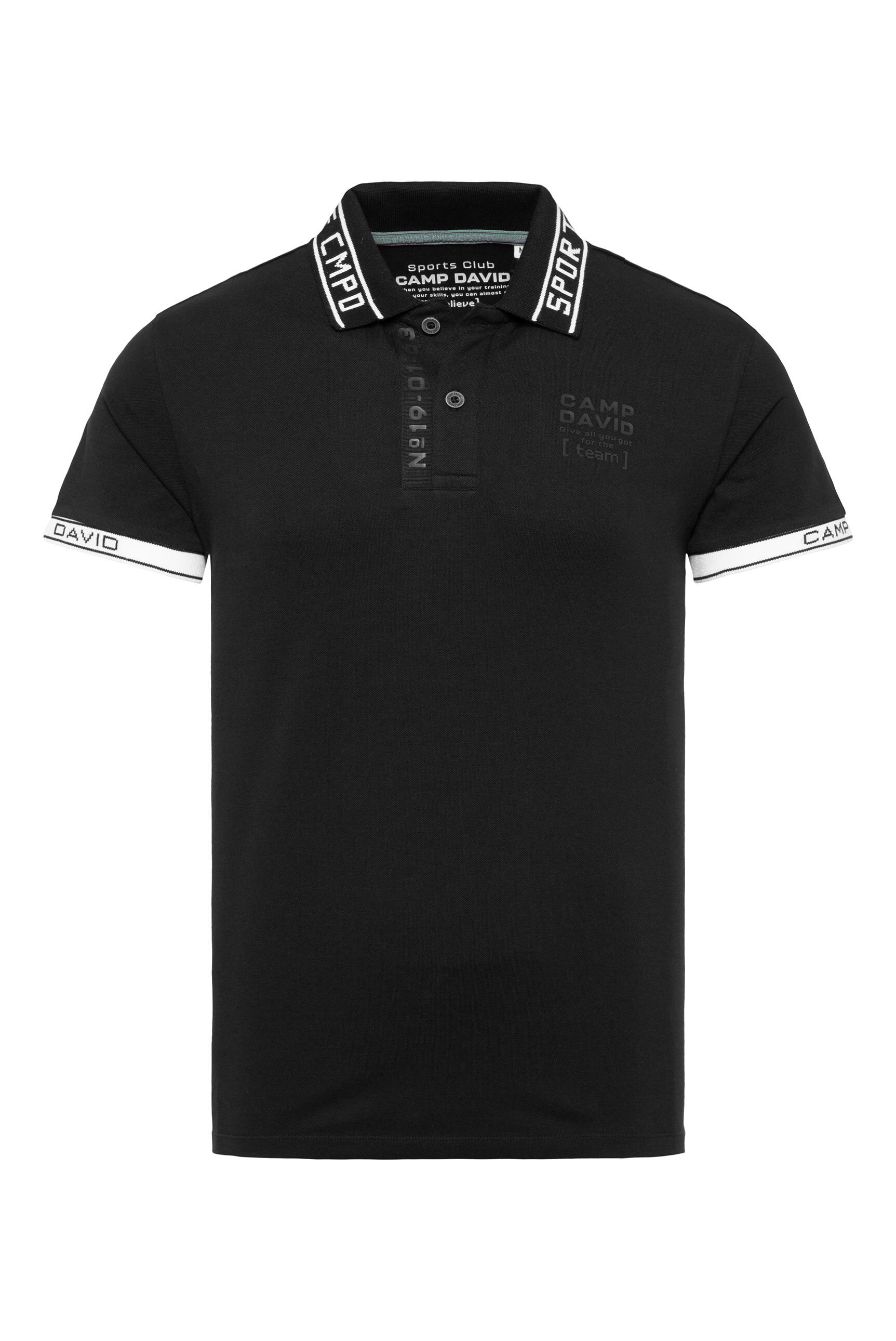 CAMP DAVID Poloshirt, mit Seitenschlitze