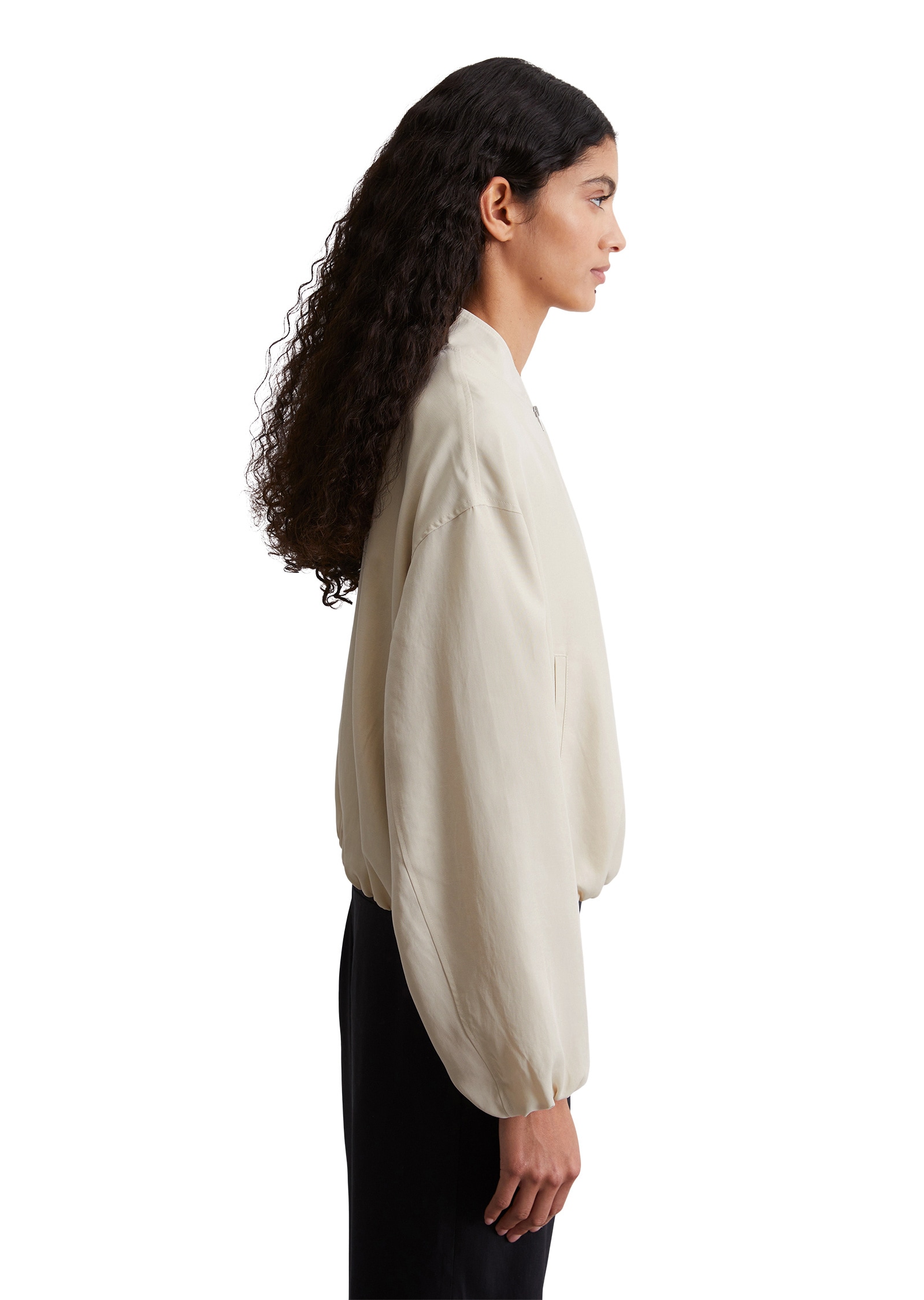 Marc O'Polo Kurzjacke »aus TENCEL™ Lyocell-Leinen-Mix«, ohne Kapuze