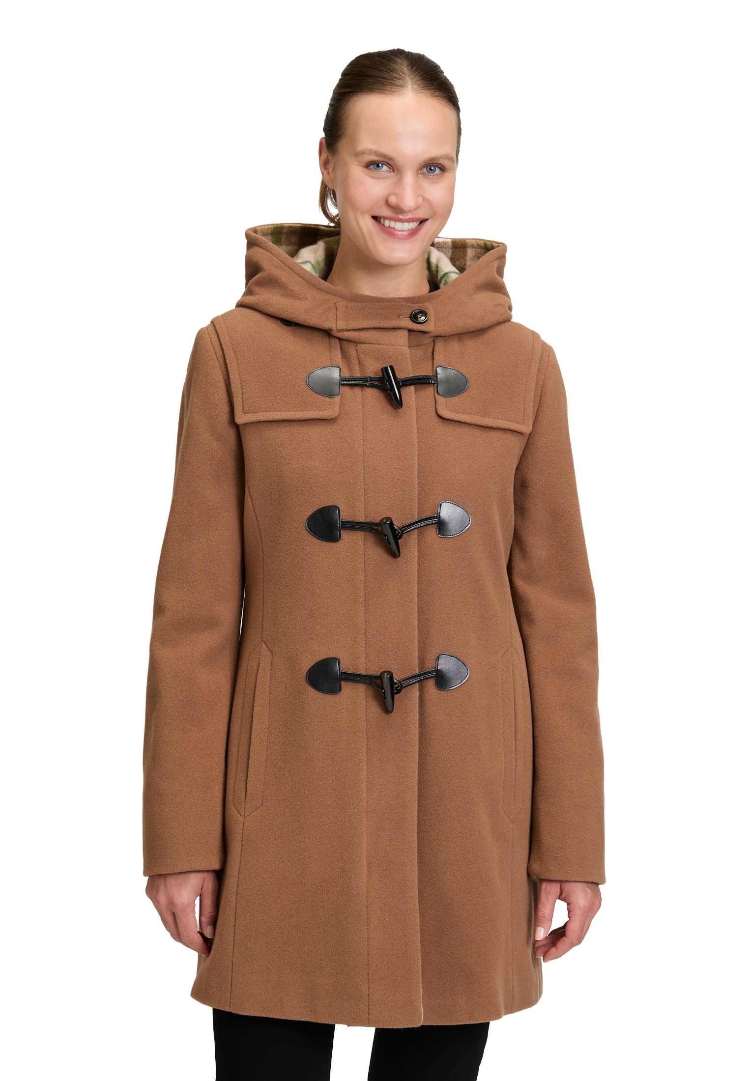 Gil Bret Outdoorjacke "Gil Bret Damen Dufflecoat mit Kapuze", mit Kapuze günstig online kaufen