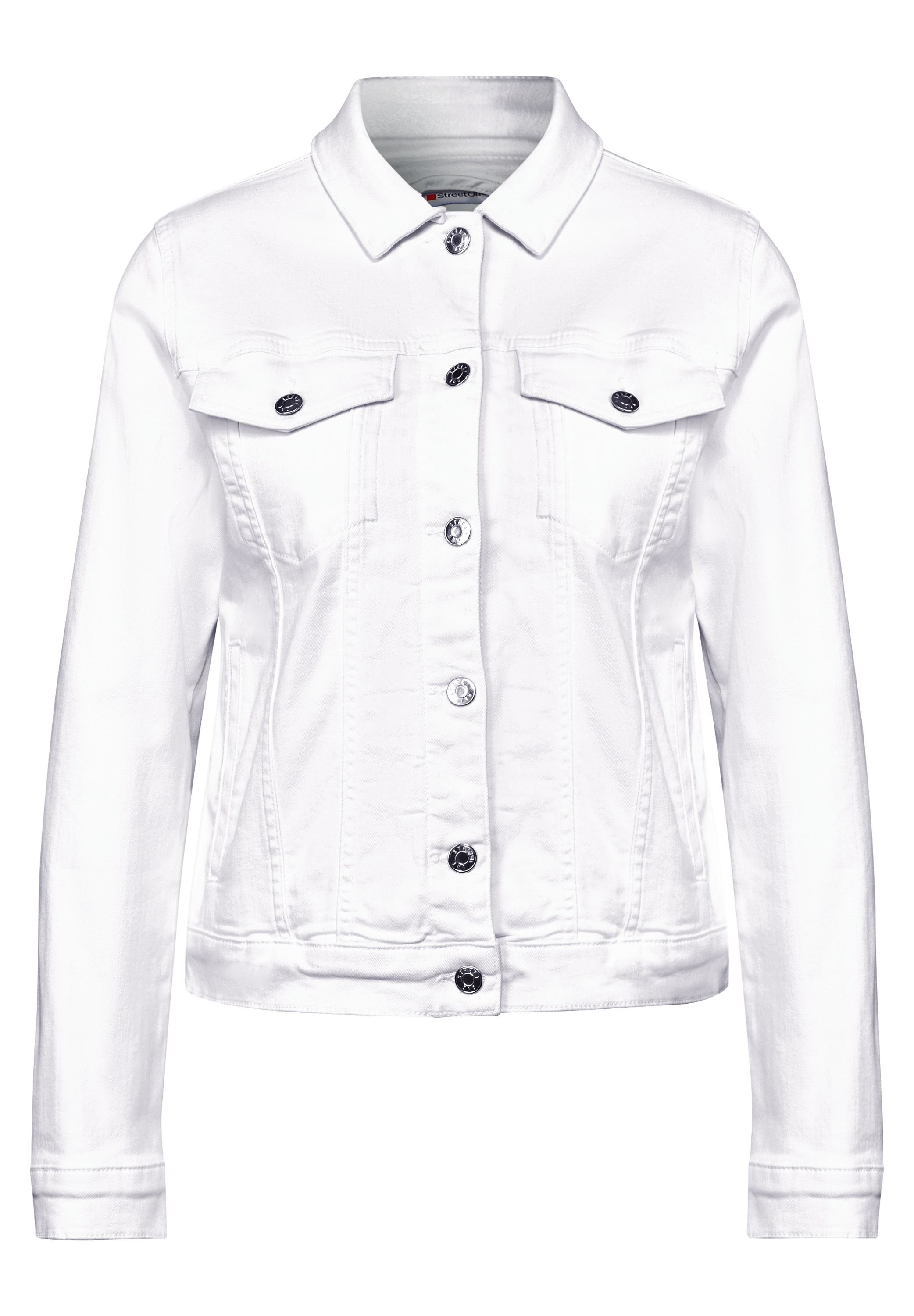 STREET ONE Jeansjacke, ohne Kapuze, aus softem Materialmix