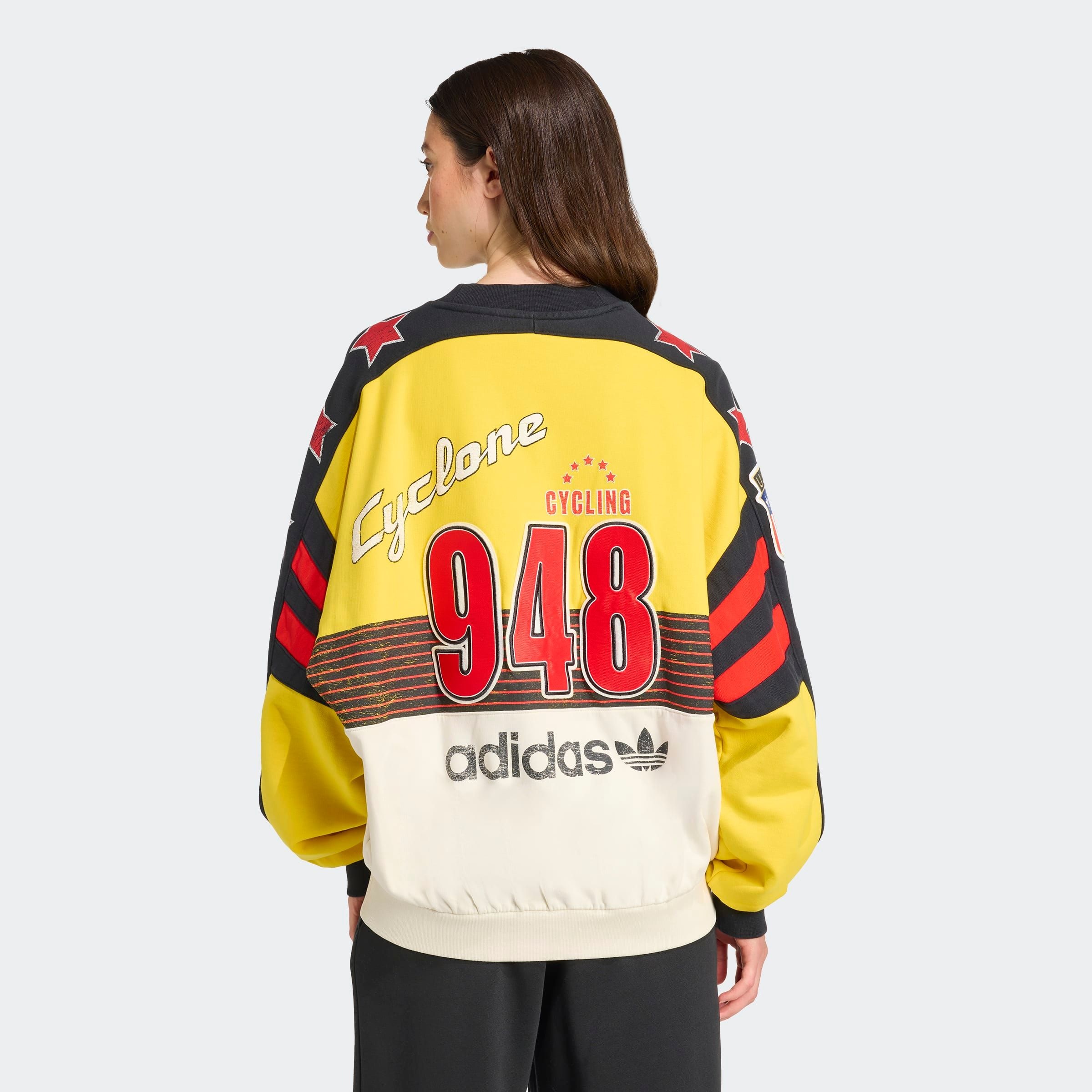 adidas Originals Sweatshirt "CYCLING CREW", mit Vintage-Radsport-Grafiken, günstig online kaufen