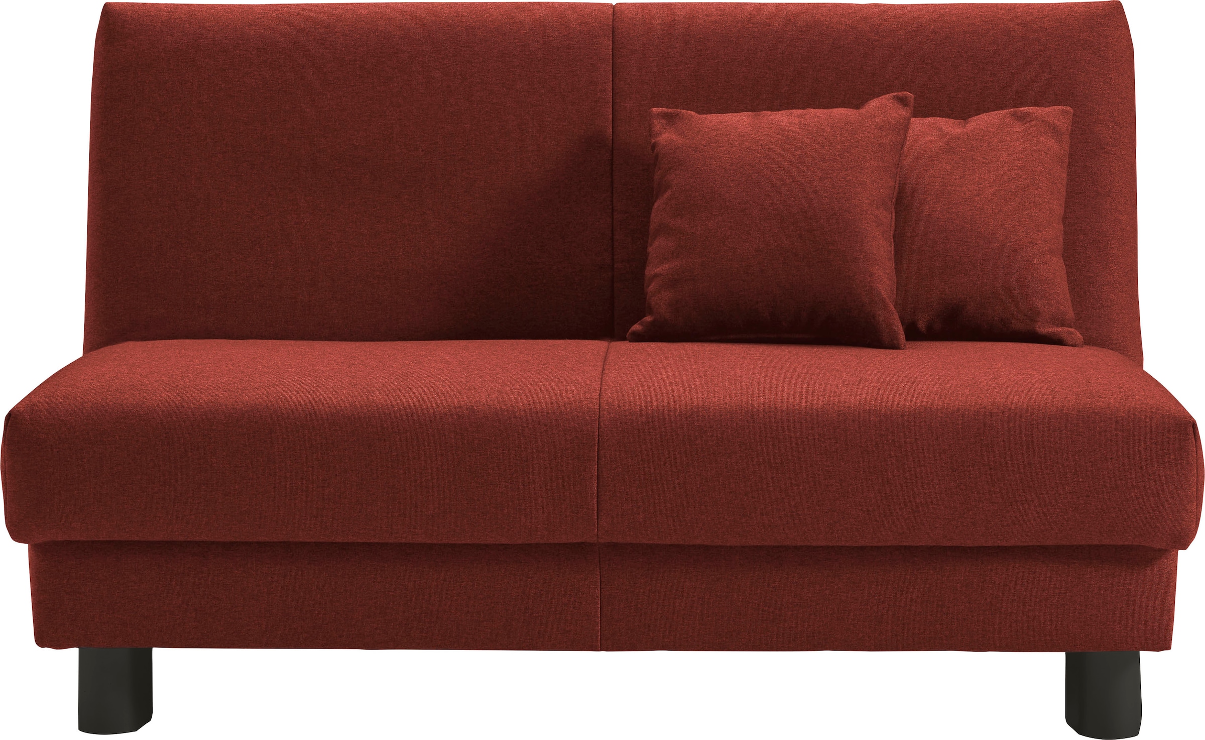 ell + ell Schlafsofa "Enny", Liegefläche Breite 120 oder 140 cm, Liegehöhe 40 cm, Füße schwarz