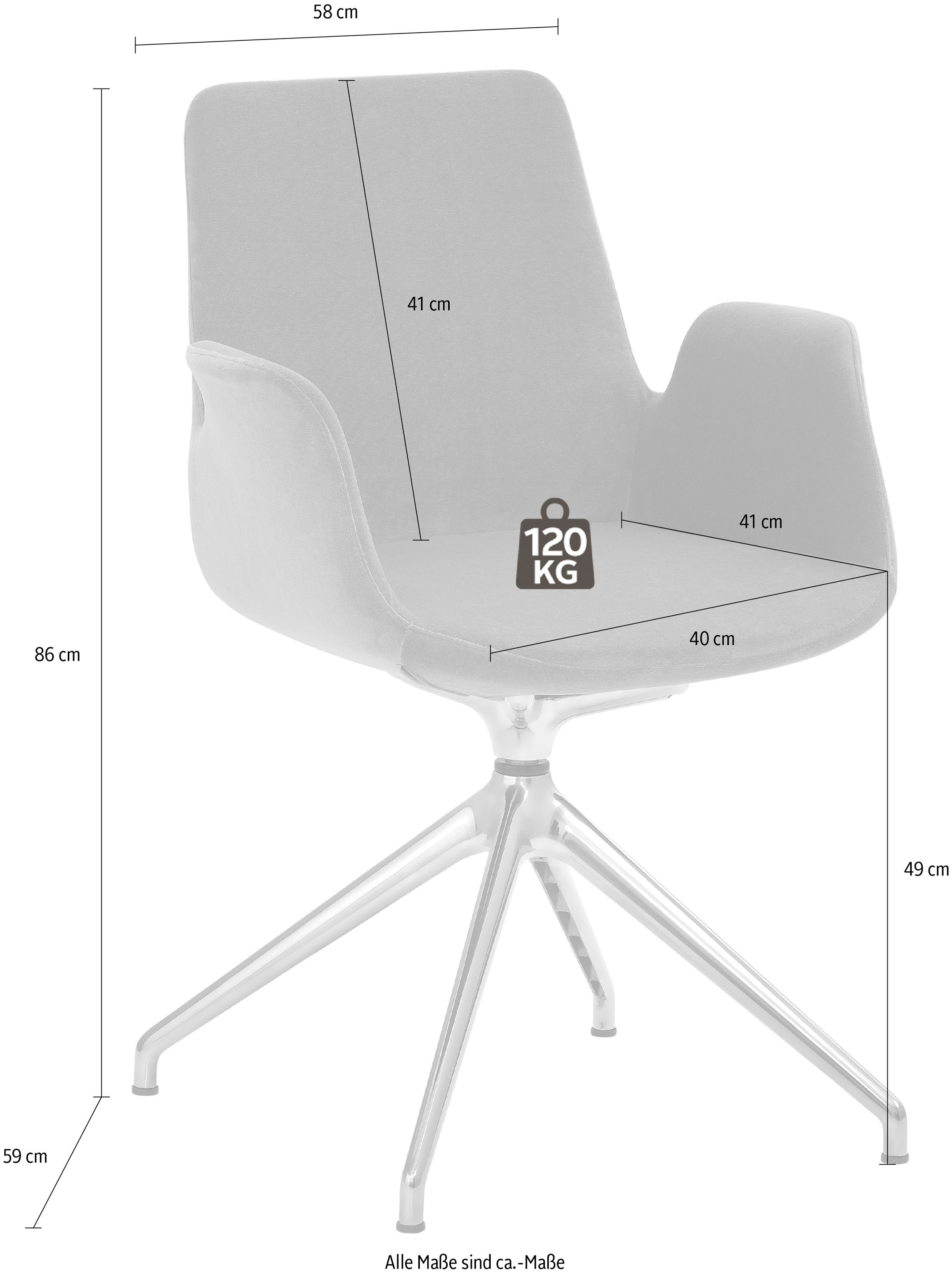 Mayer Sitzmöbel Bürostuhl »Sessel myHELIOS«, Polyester-Feinstruktur weich