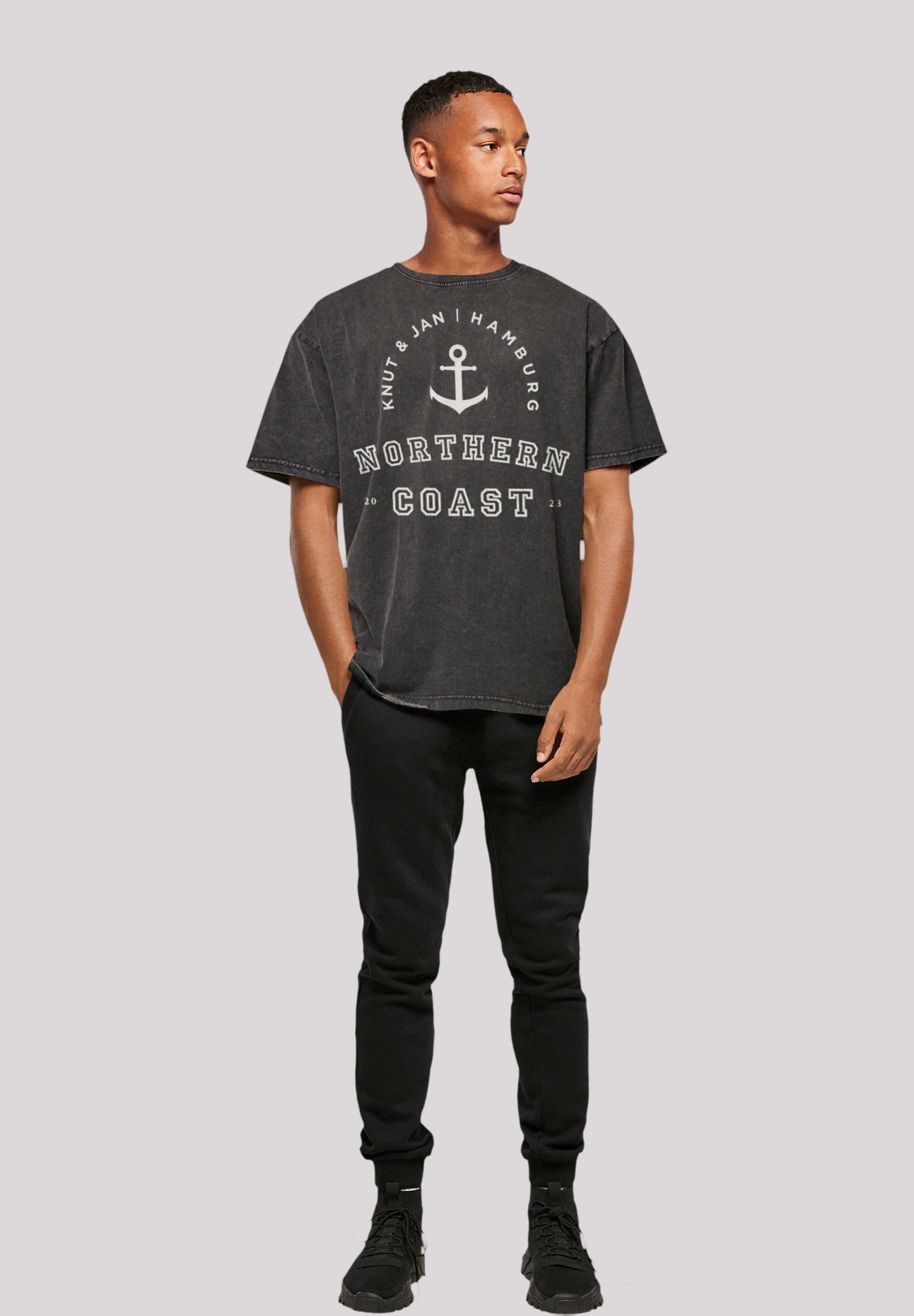 F4NT4STIC T-Shirt »Northern Coast Nordsee Knut & Jan Hamburg«, Print