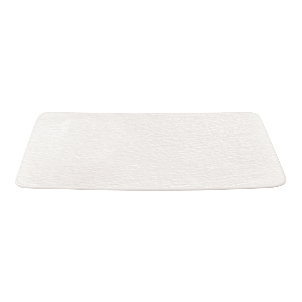 Villeroy & Boch Servierplatte »Multifunktionsteller quadratisch Manufacture Rock Blanc 28 x 17 cm weiß«