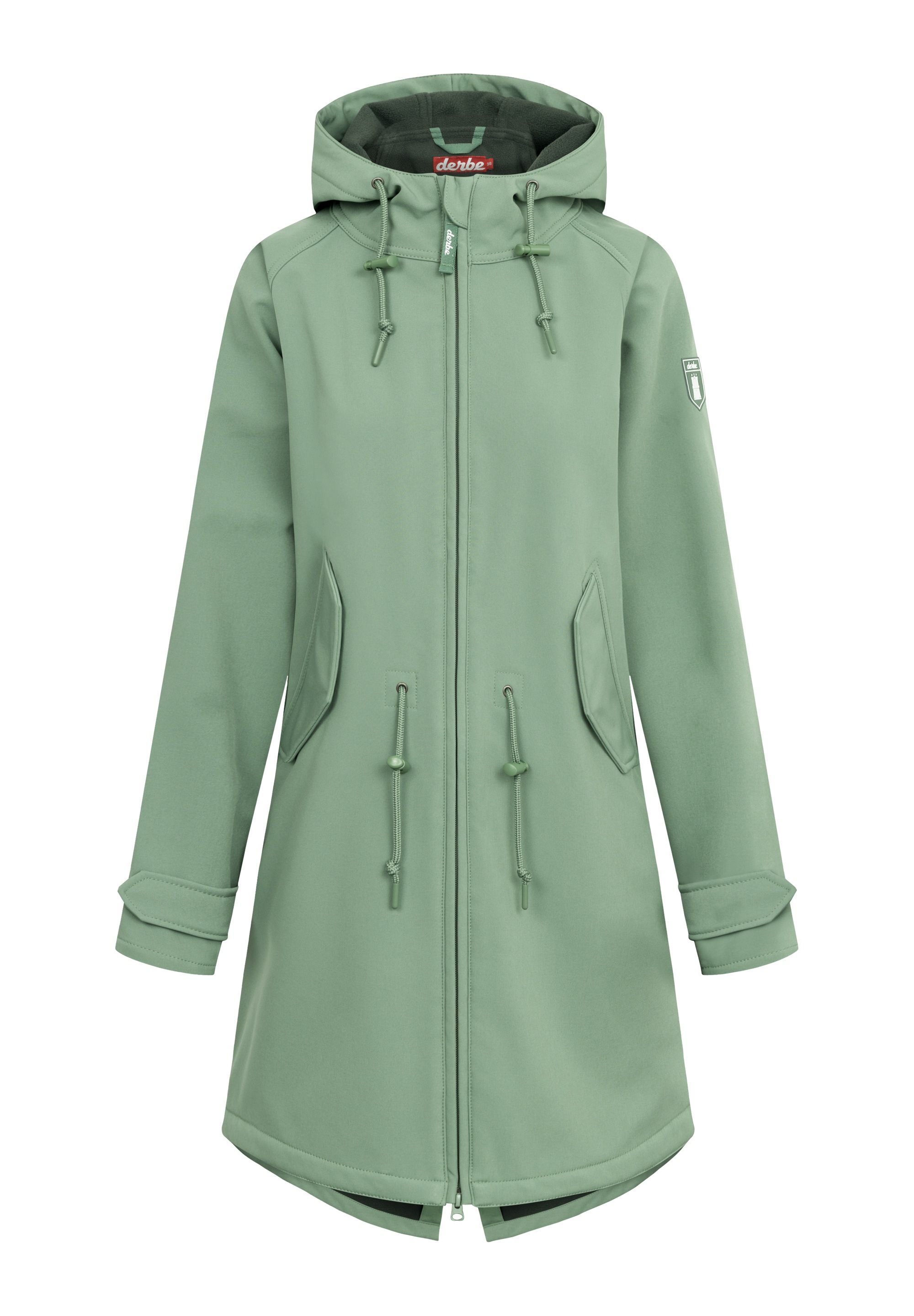 Derbe Softshelljacke »Island Friese«, wasserabweisend, winddicht, Kapuze