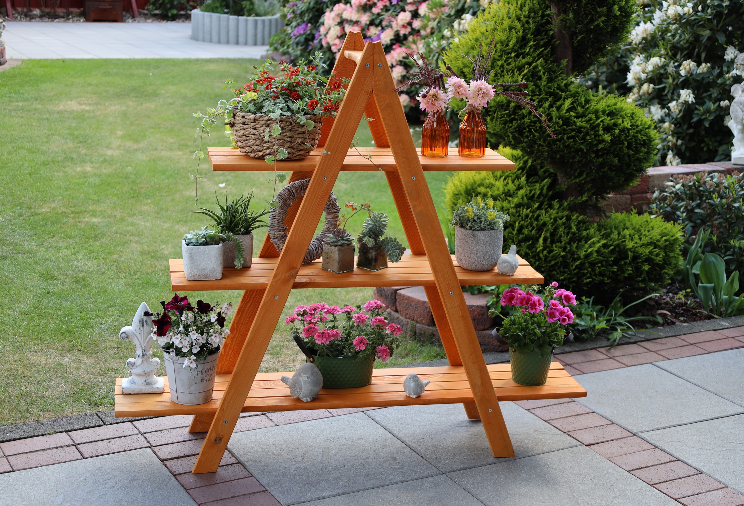 promadino Blumenständer »Blummentreppe MAXI« BxTxH: 120x31x137 cm