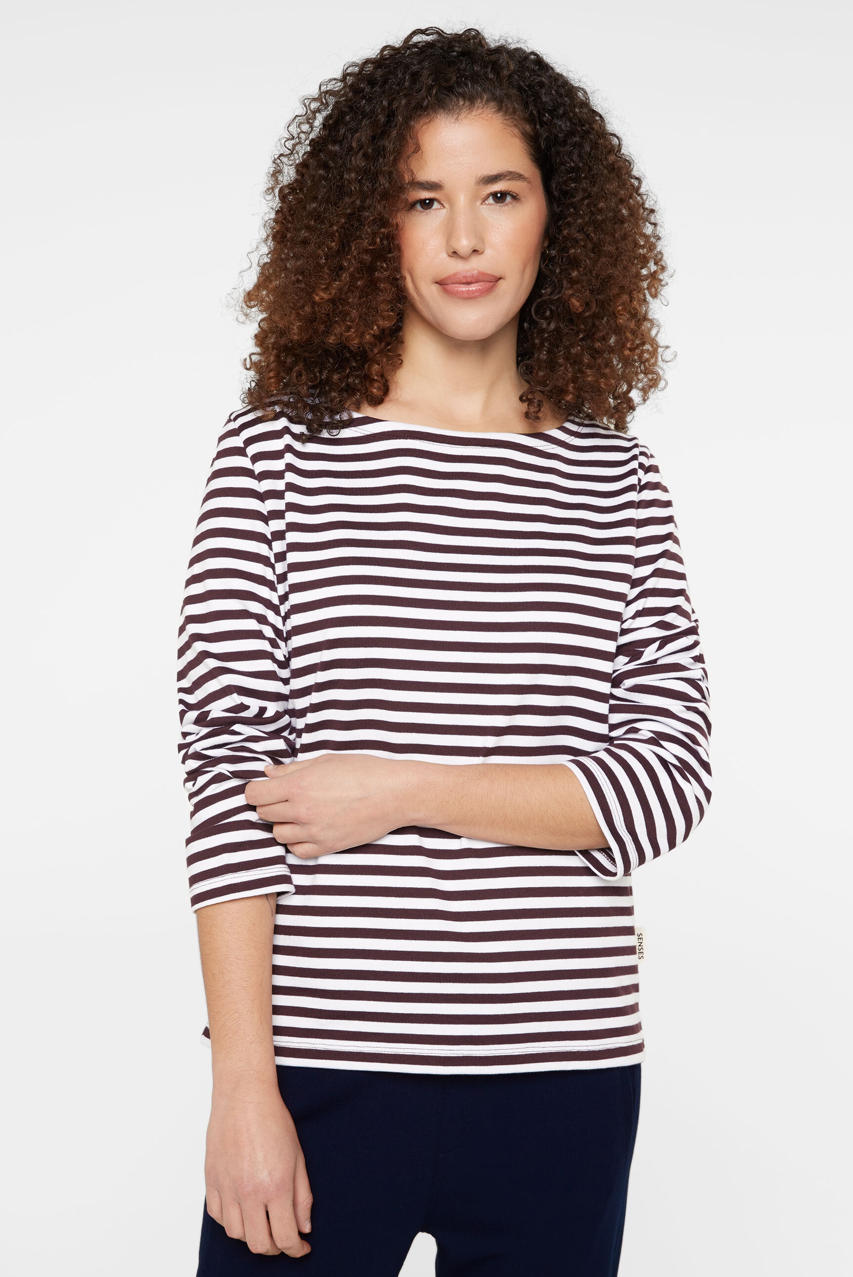 SENSES.THE LABEL Rundhalsshirt, aus Baumwolle