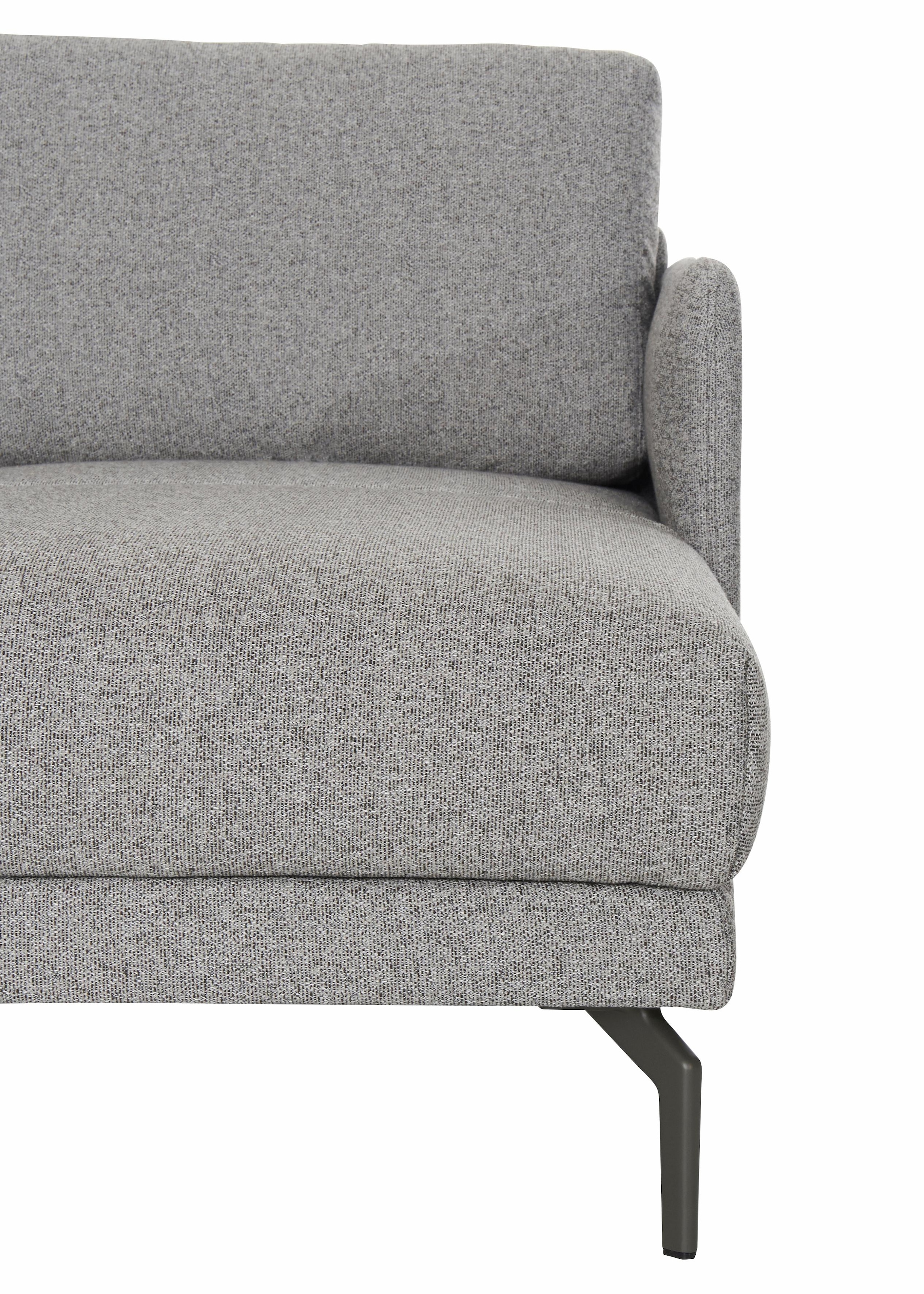 Creation BY ROLF BENZ Ecksofa »CR.450, Designecksofa, L-Form«, Armlehne sehr schmal, Breite 274 cm, Alugussfuß Umbragrau