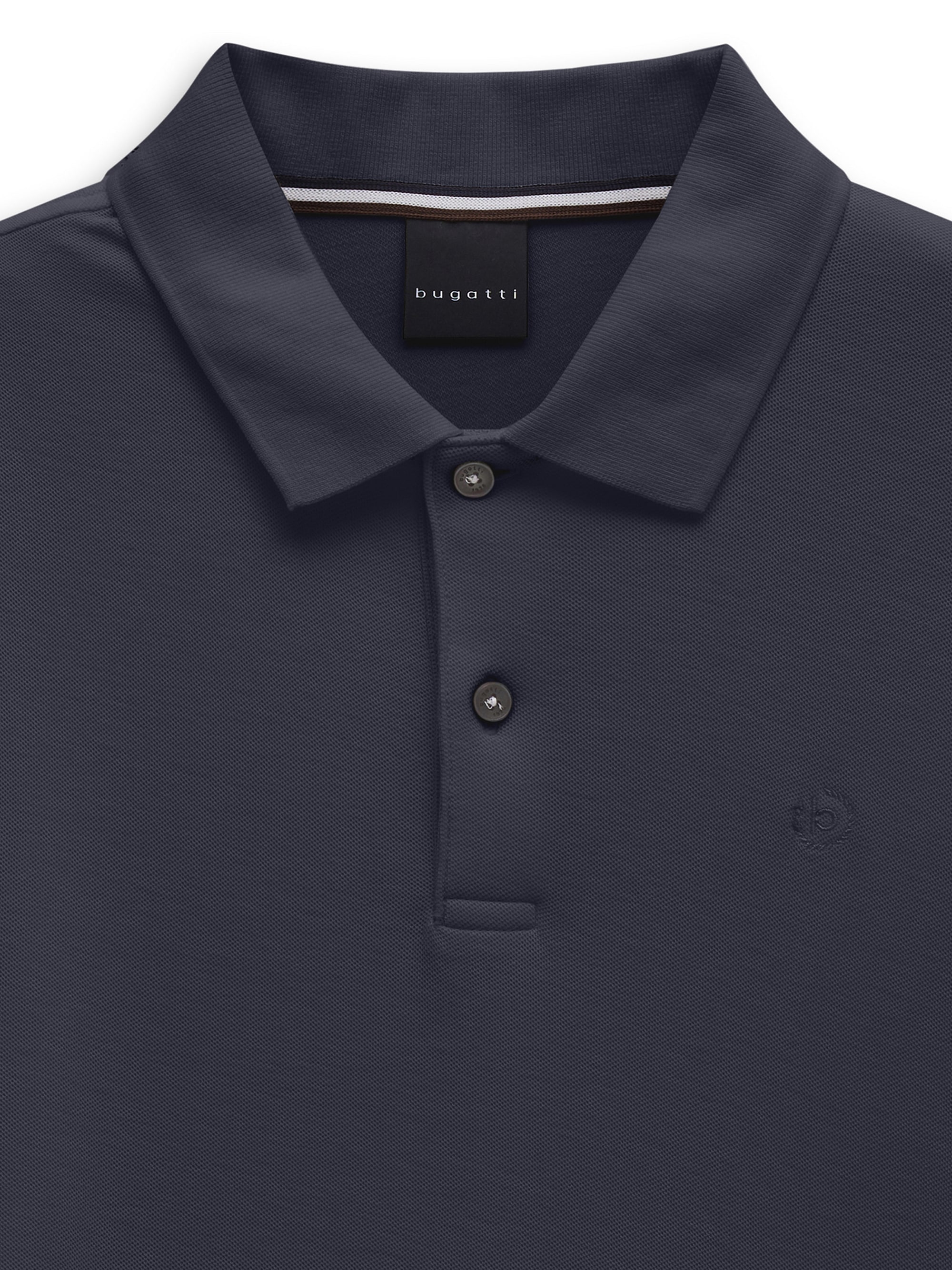 bugatti Poloshirt »Modern Fit« Modern Fit Baumwolle Langarm