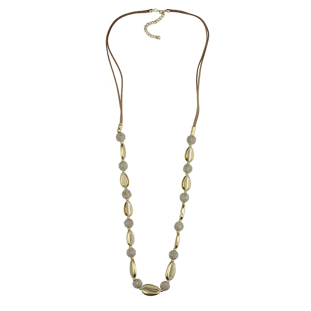 COLLEZIONE ALESSANDRO Lange Kette »Muschel«, goldfarbene Perlen in  Muschelform online kaufen | BAUR