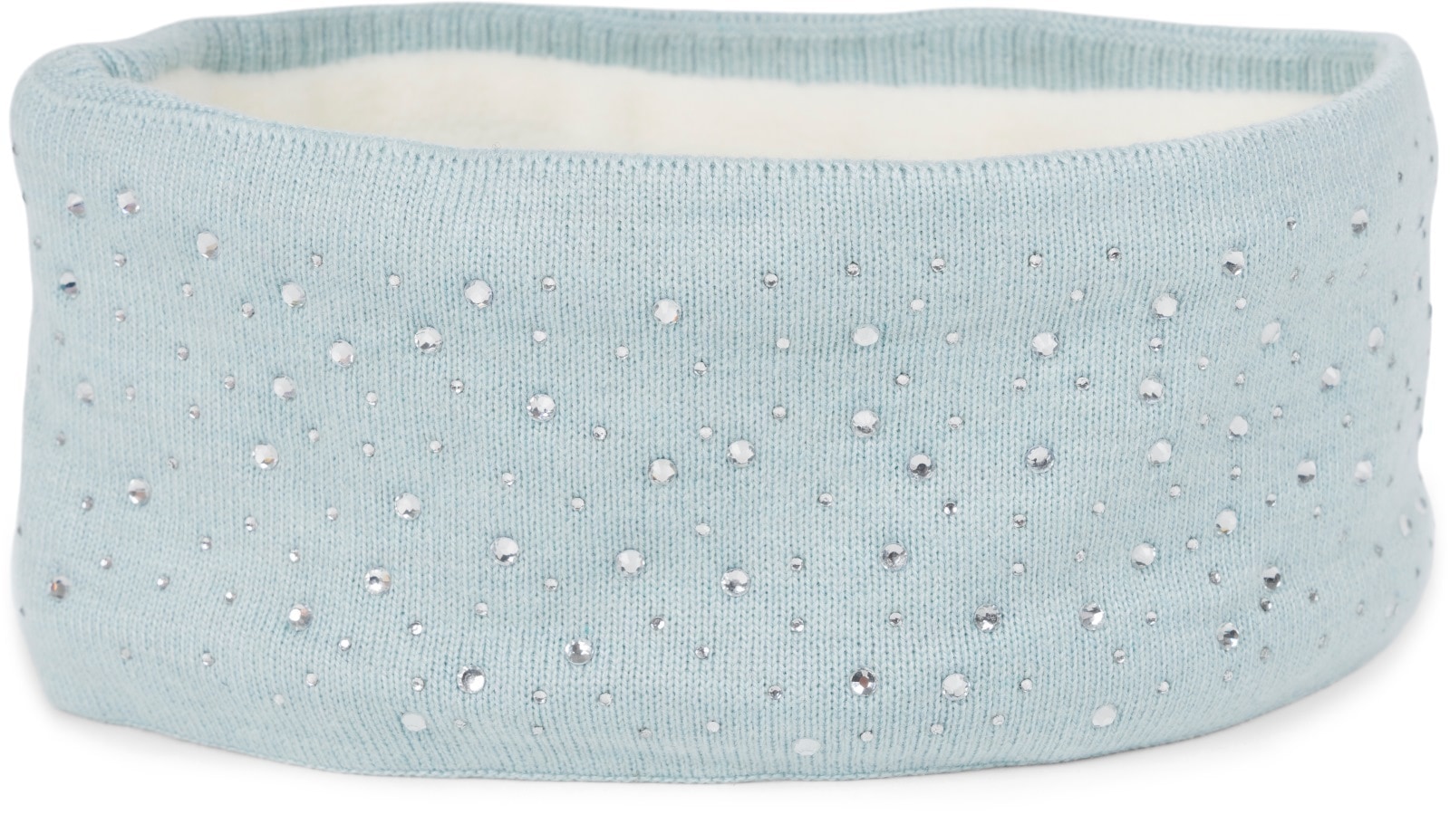 styleBREAKER Stirnband "Feinstrick Stirnband mit Strass" 1 Stk.