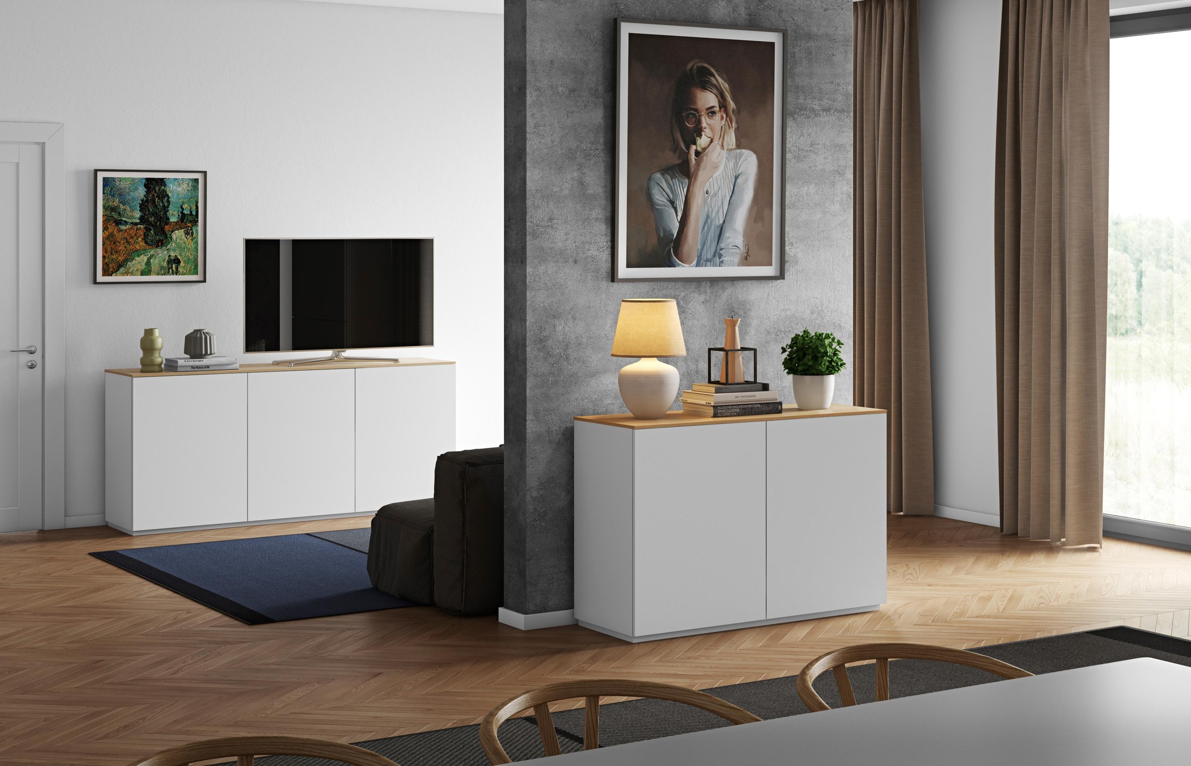 TemaHome Sideboard »Join«, Push-to-Open-Funktion, aus schöner Honeycomb-Bauweise, Breite 180 cm