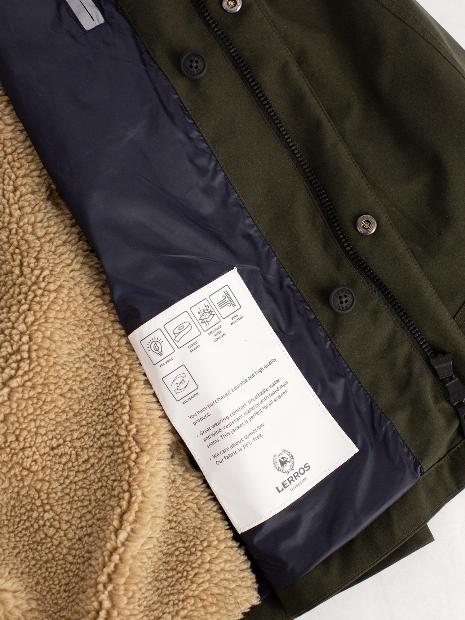 LERROS Parka »2in1 Jacke im Parka-Style, wind- und wasserabweisend« mit Kapuze