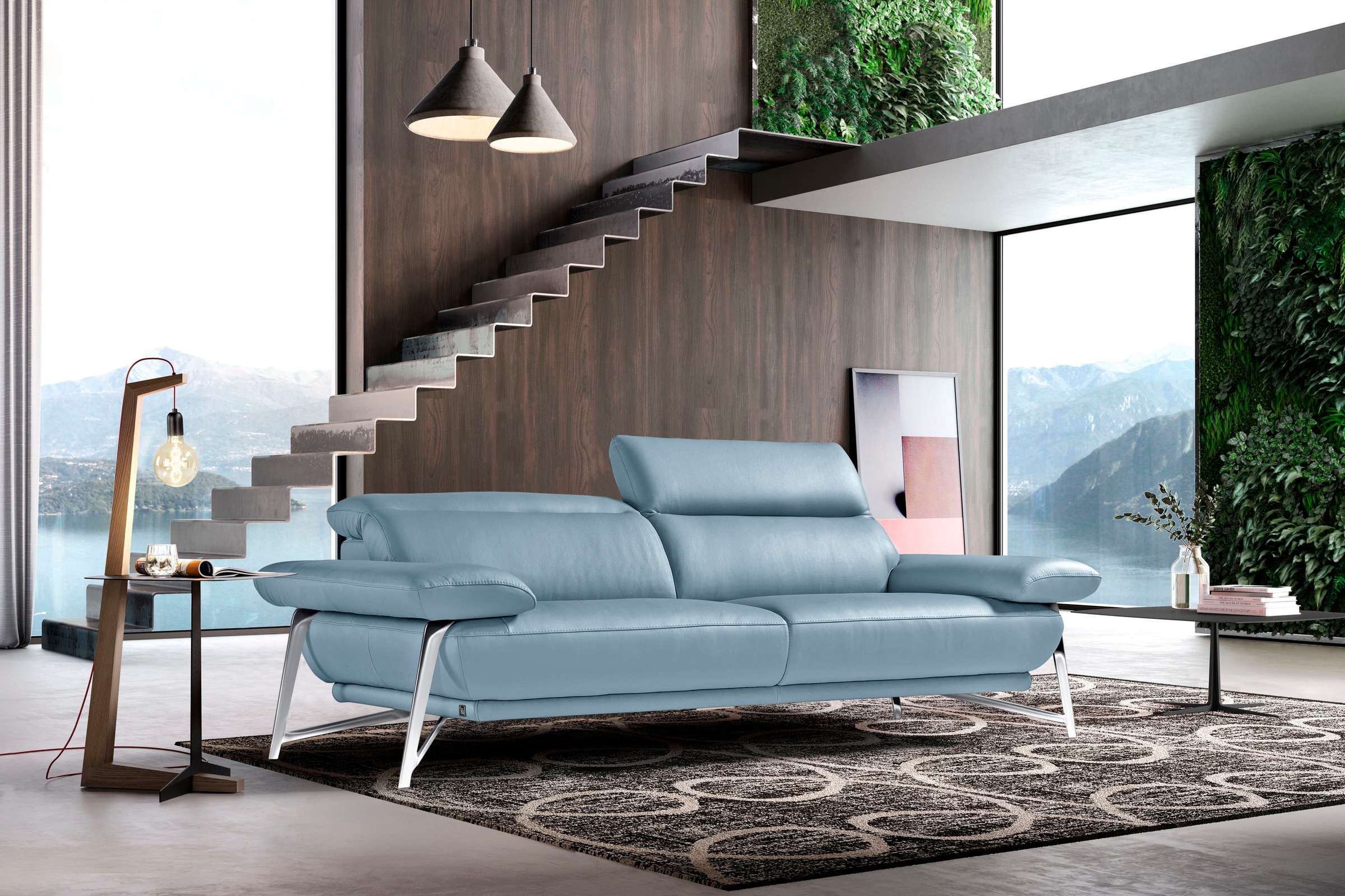 Egoitaliano Sofa "Anais, erstklassiger Sitzkomfort, Fußfarbe chrom" Set, Ko günstig online kaufen