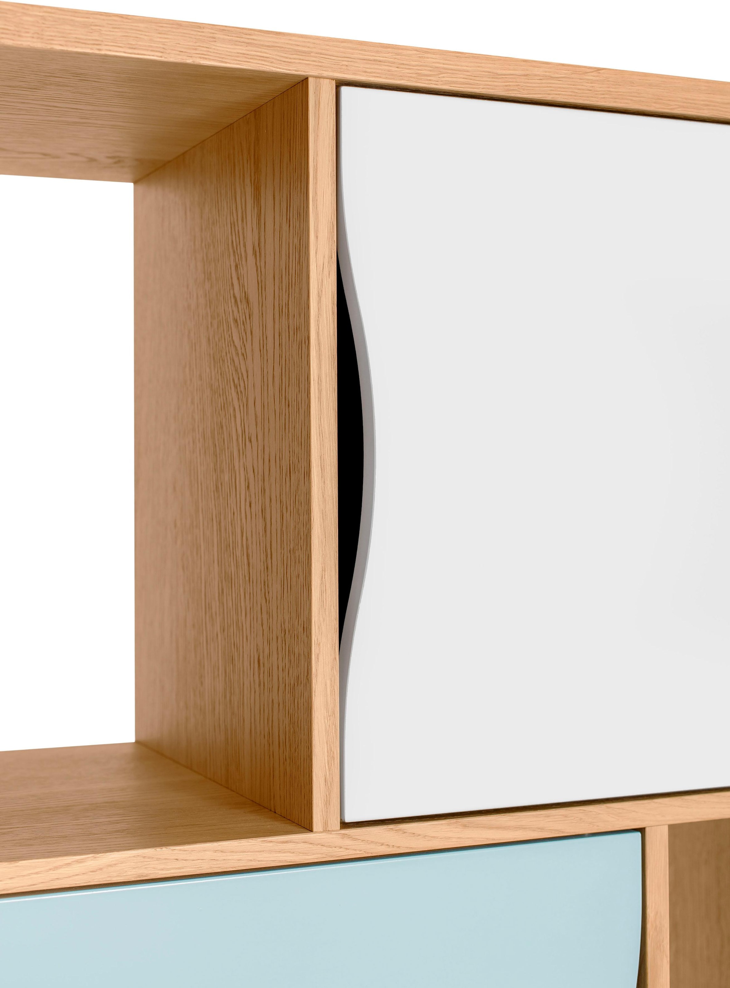 Woodman Bücherregal »Avon«, Holzfurnier bestellen aus Höhe BAUR Design Eiche, skandinavisches schlichtes 191 cm, 