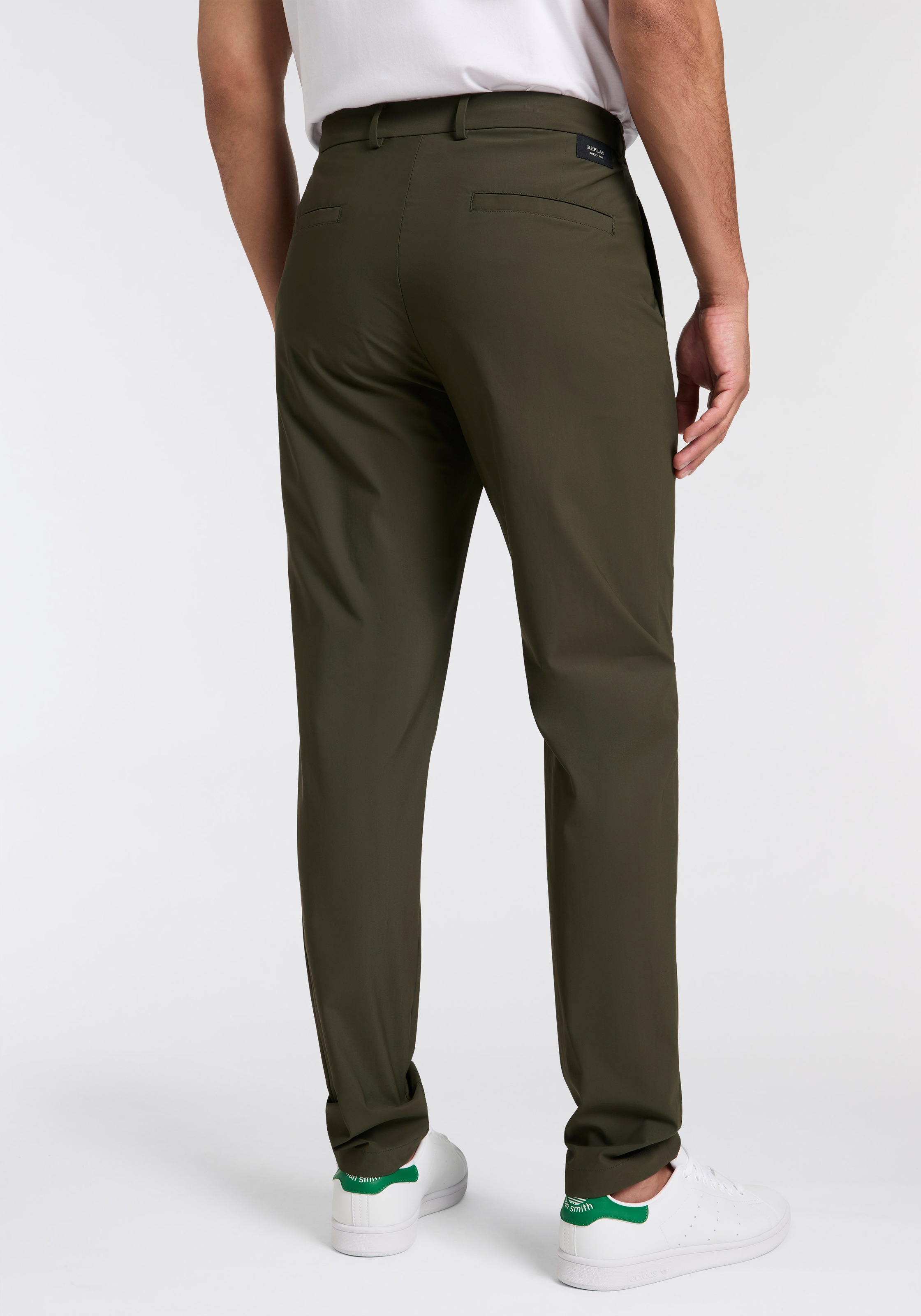 Replay Chinohose mit Markenlabel günstig online kaufen