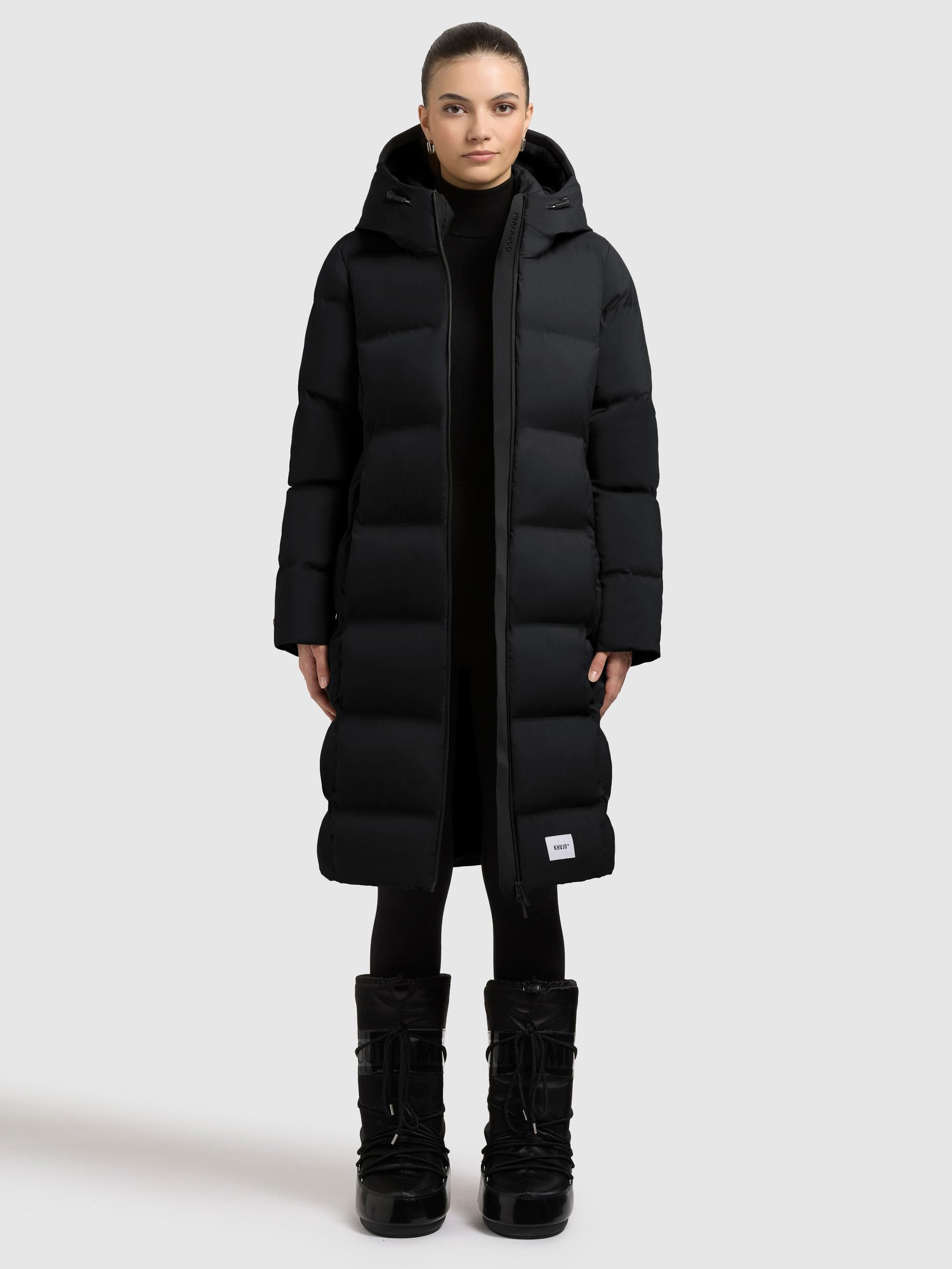 khujo Steppmantel »Finnie3« Warmer Damen Wintermantel mit großer Kapuze