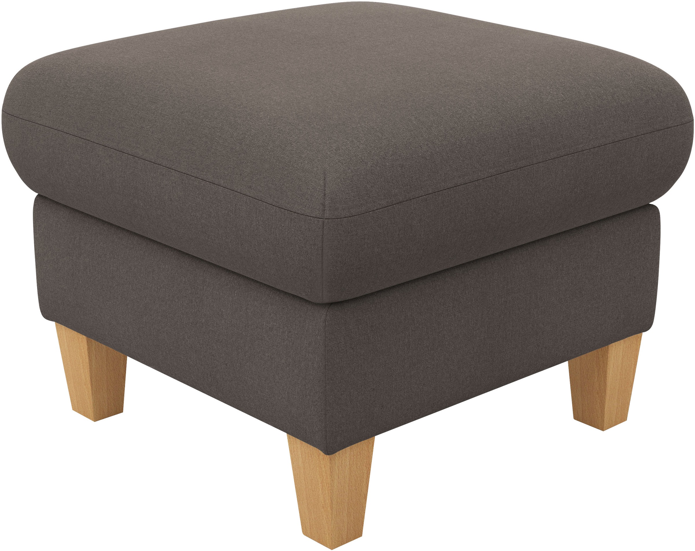 Home affaire Polsterhocker "Rochelle", (1 St.), Massive 12 cm Holzbeine günstig online kaufen