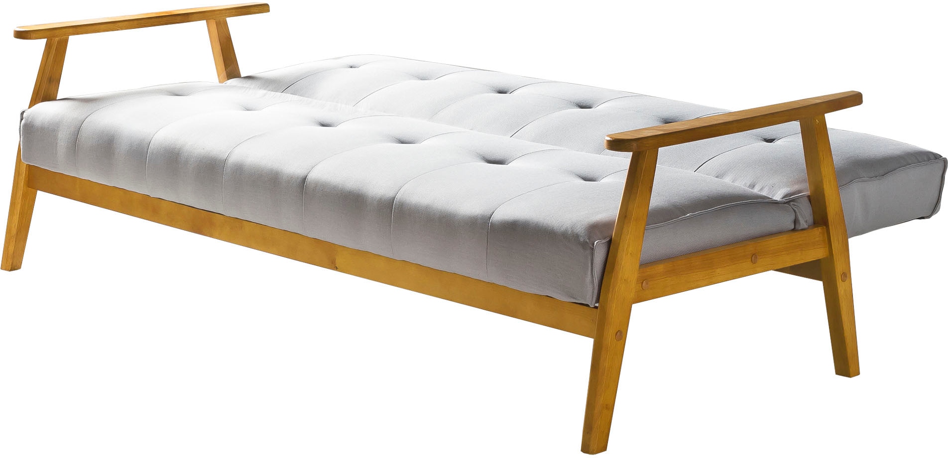 SalesFever Schlafsofa »Skagen, Sofa, 3-Sitzer«, mit Holzgestell, 60° Relax- und Schlaffunktion, Breite 190 cm