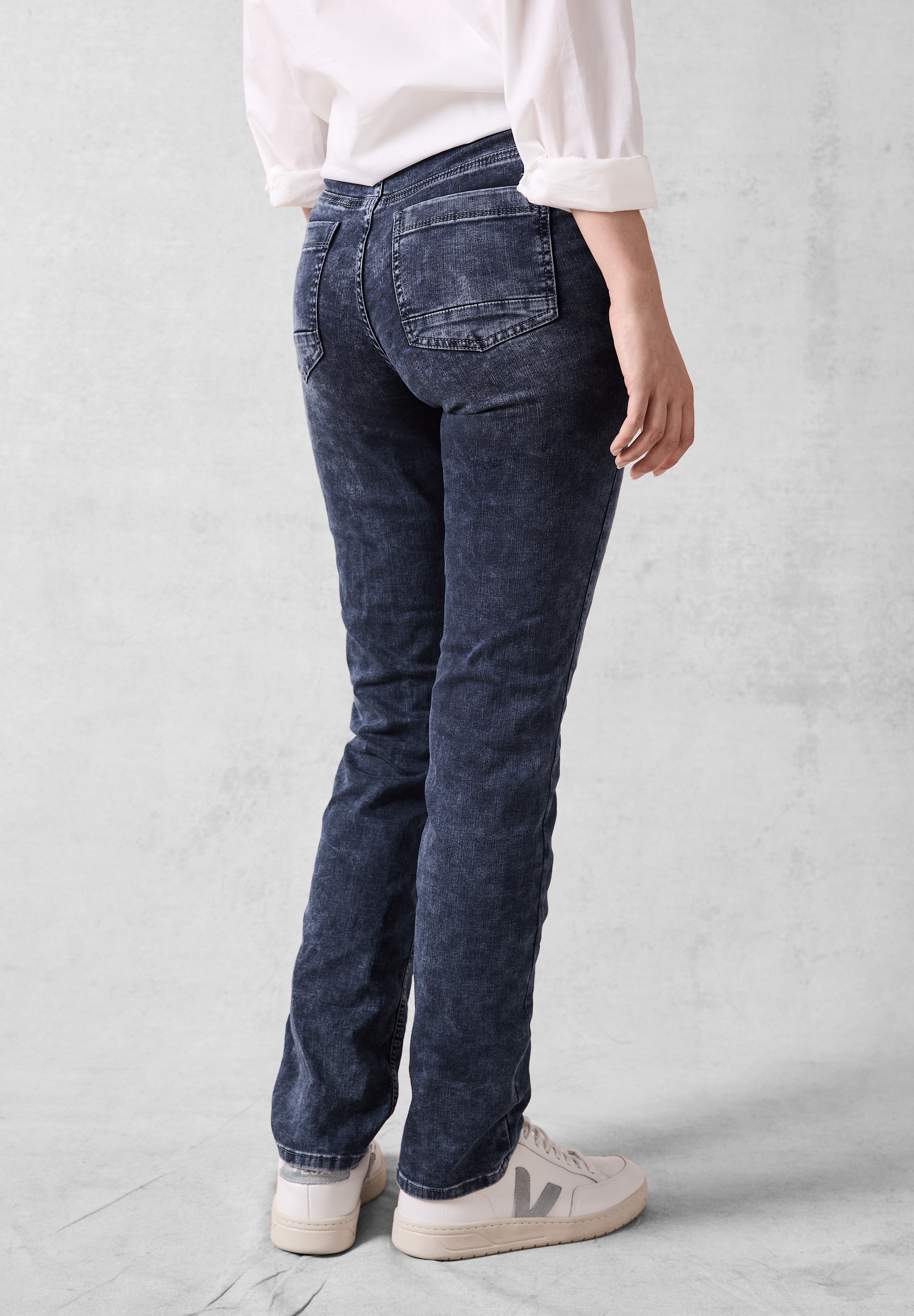 Slim-fit-Jeans, High Waist