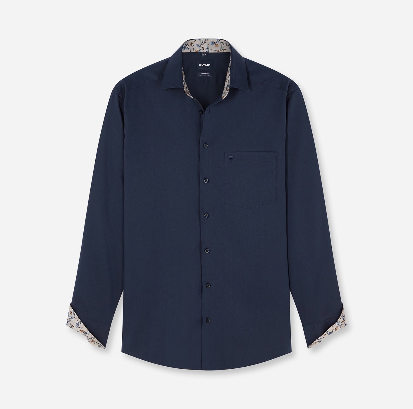 OLYMP Langarmhemd »Luxor« Businesshemd, New-Kentkragen, Comfort Fit