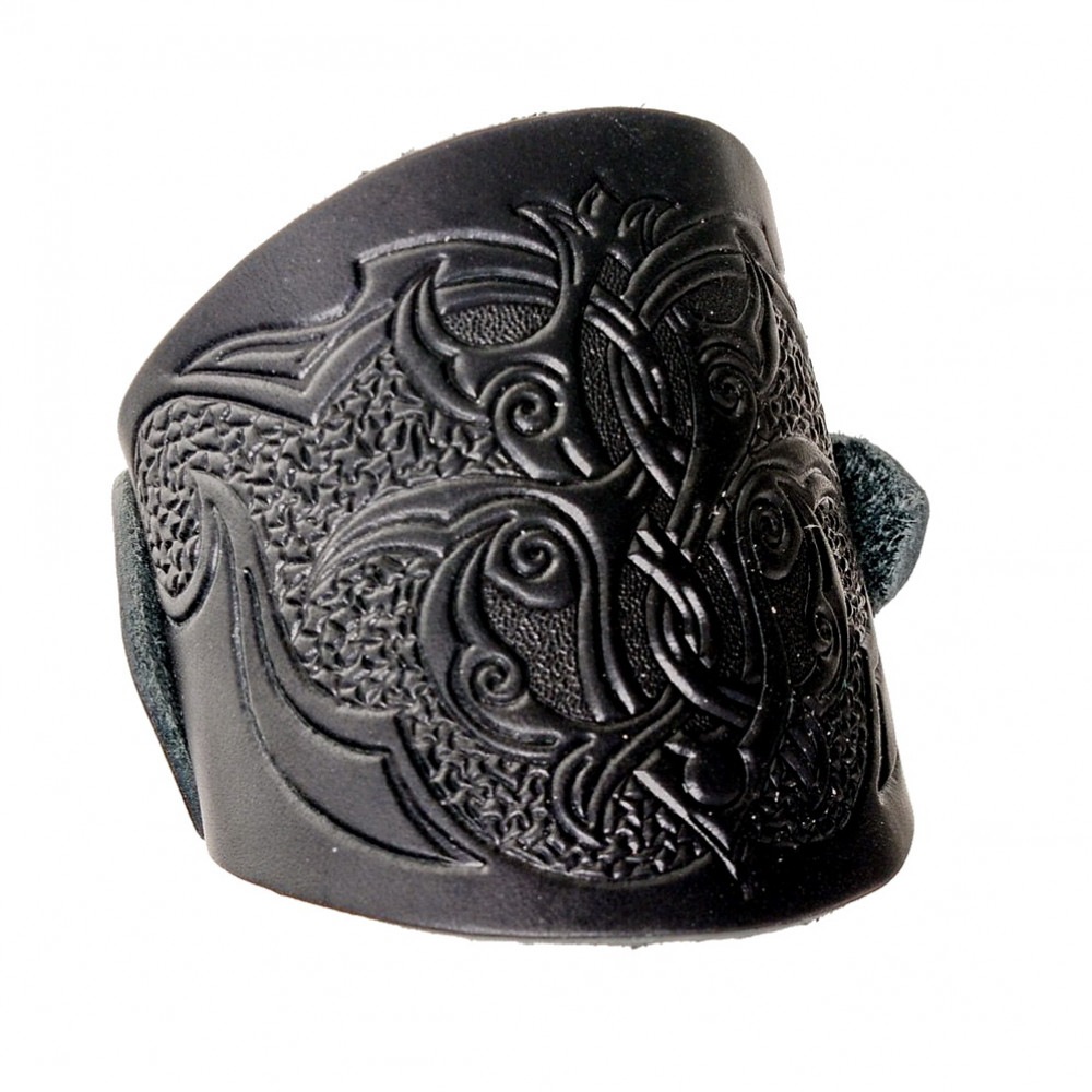 Adelia´s Armband »Wikinger / Mittelalter Armband Geprägtes Armband Arabeske«, World of the Vikings