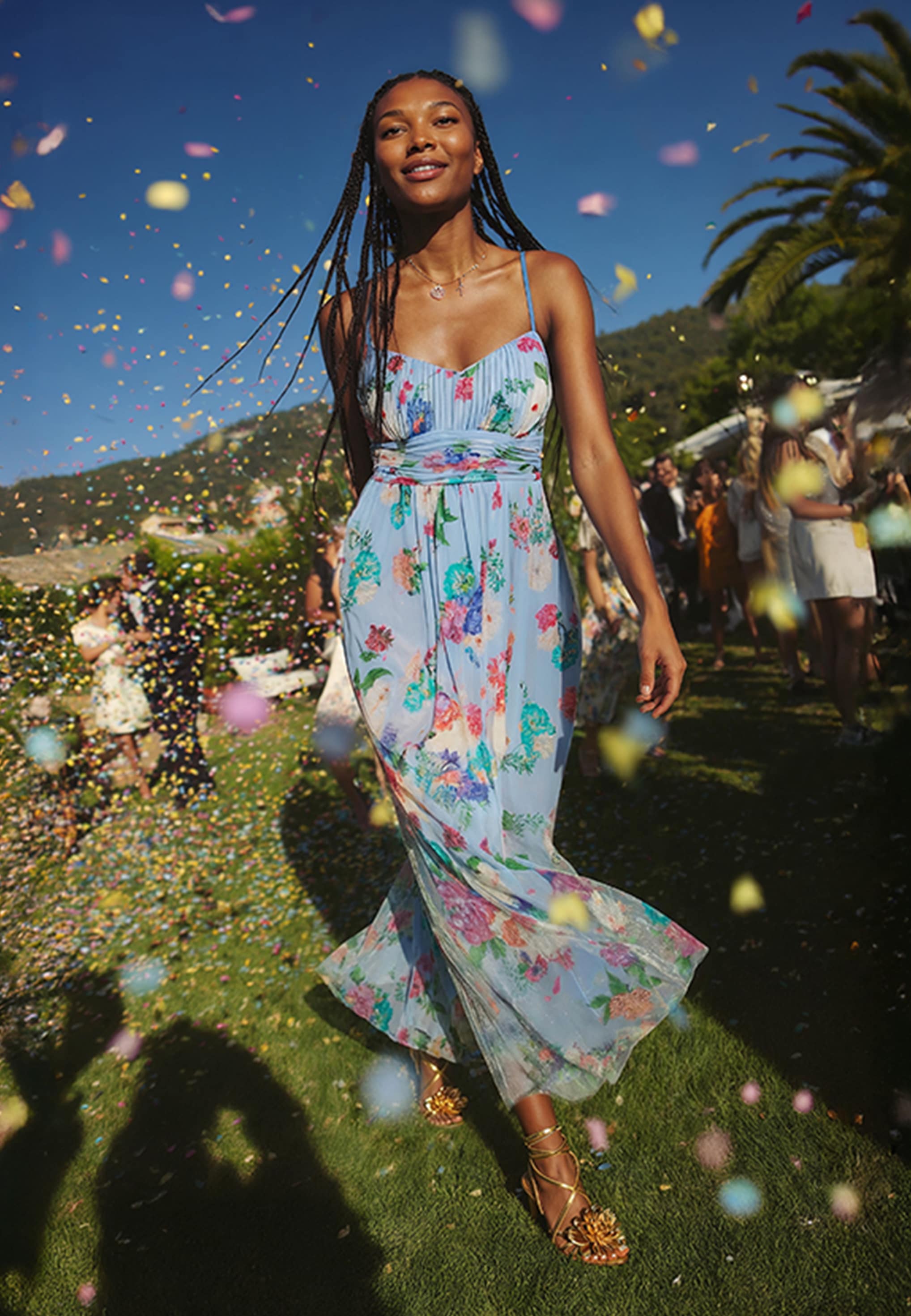 Vera Mont Abendkleid »Damen mit Blumenprint« Ohne Tasche