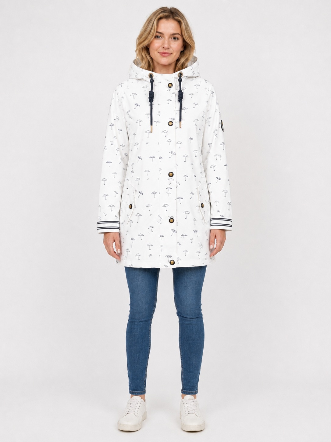 ankerglut Regenjacke "Friesennerz ankerglutbucht Regenmantel, Longjacket" mit Kapuze auch in Großen Größen erhältlich