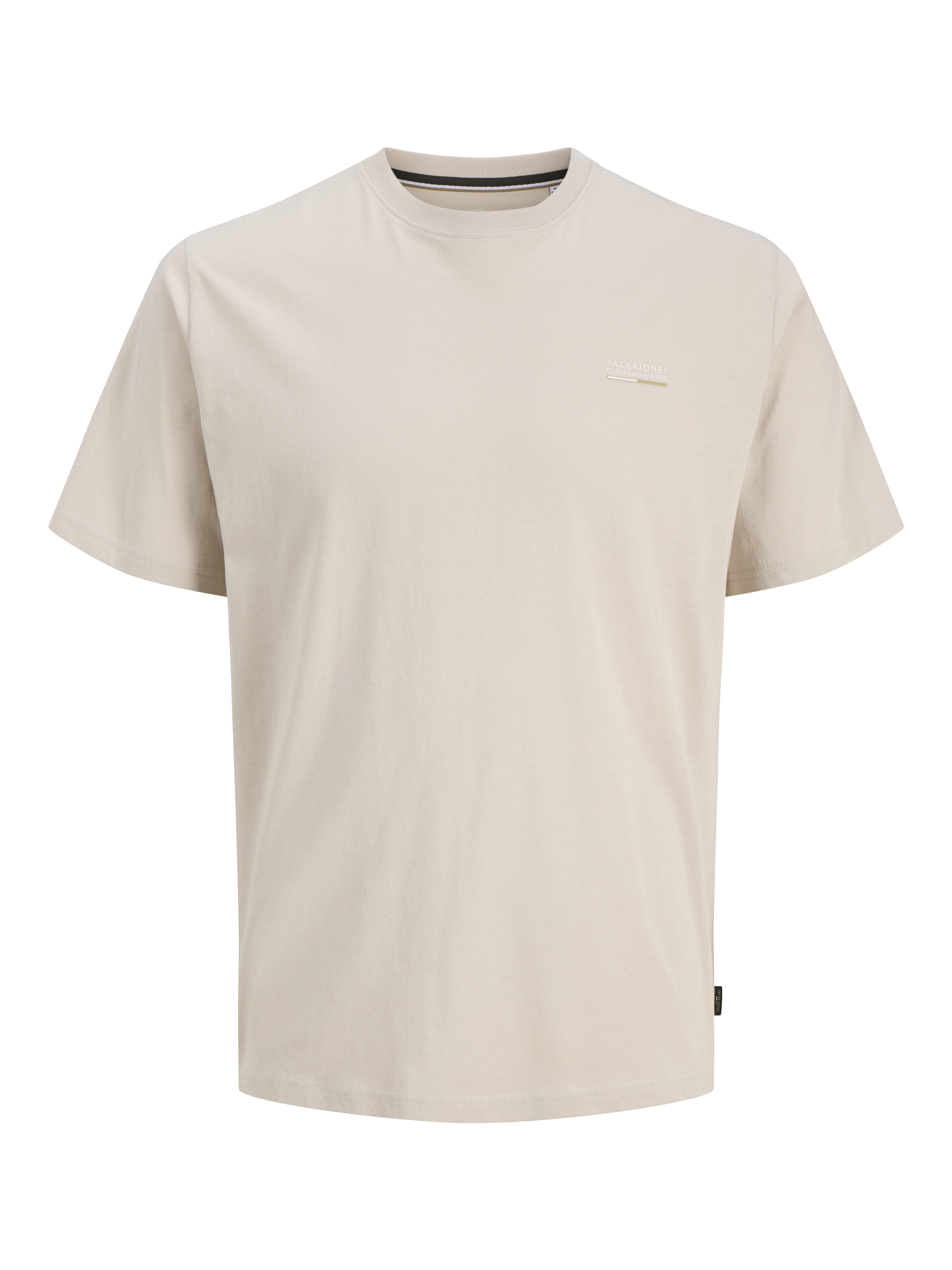 Jack & Jones Rundhalsshirt "JJKYLE TEE SS CREW NECK" aus Baumwolle und Jersey, mit geradem Abschluss, ohne Verschluss