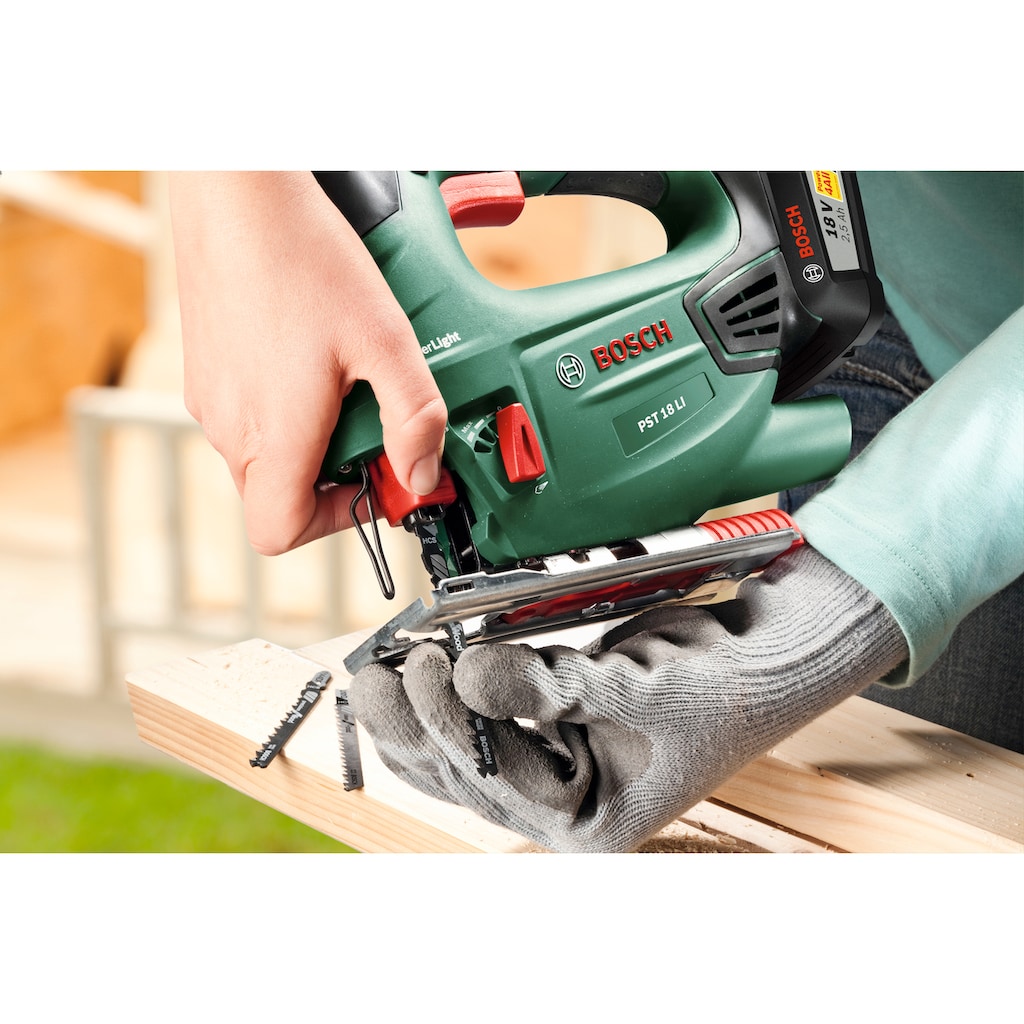 Bosch Home & Garden Akku-Stichsäge »PST 18 LI«, (Set), 18 V, ohne Akku und Ladegerät