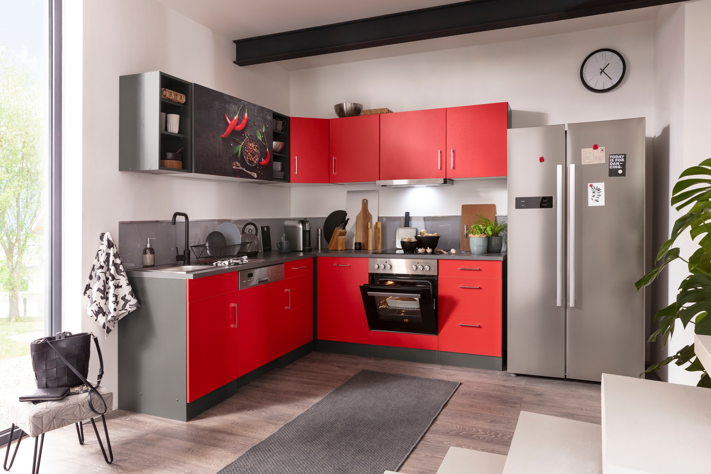 KOCHSTATION Küchenzeile "KS-Paris – Küchen mit einzigartigen Fotomotiven au günstig online kaufen