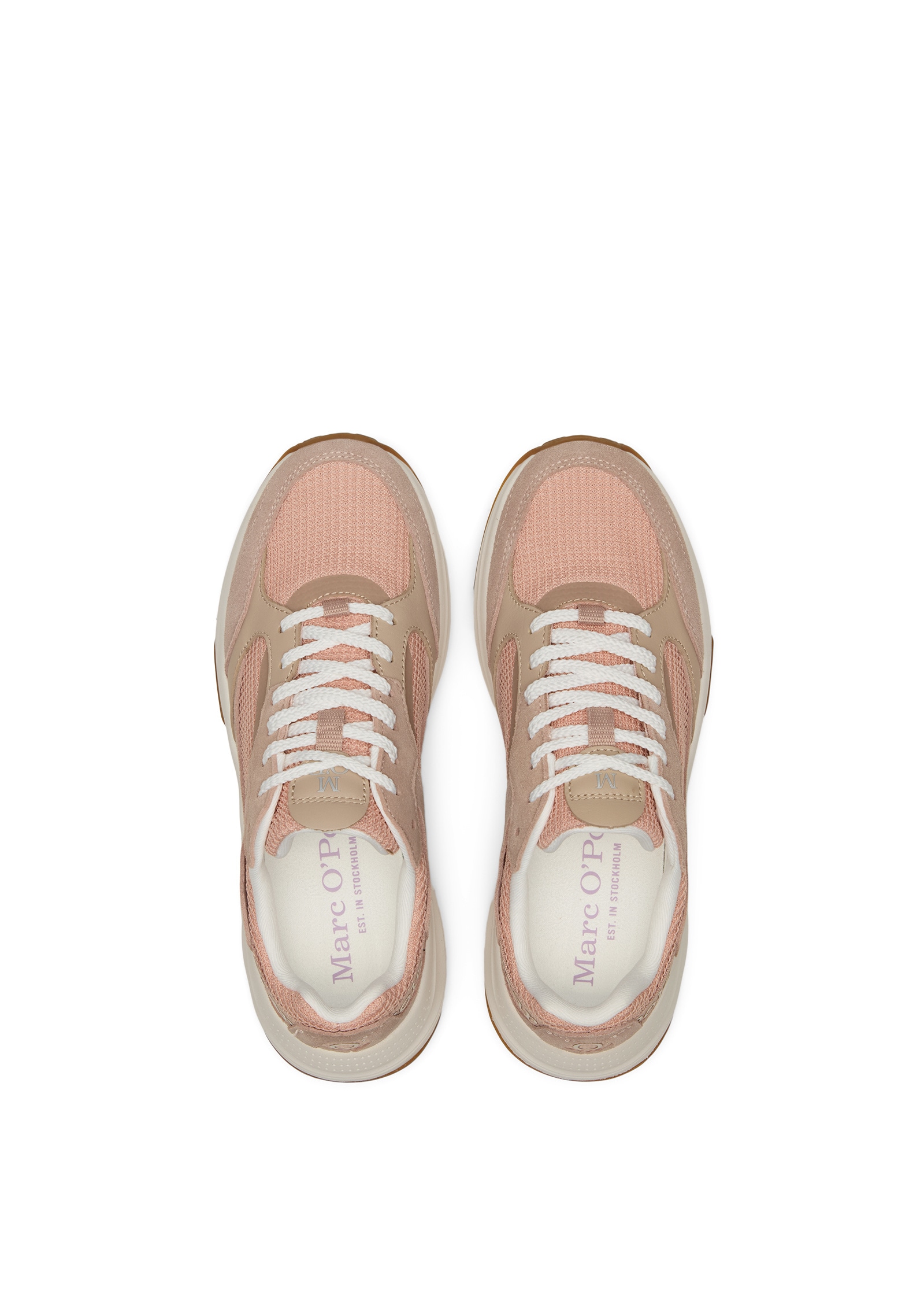 Marc O'Polo Sneaker »aus Rindleder mit Mesh-Einsatz«
