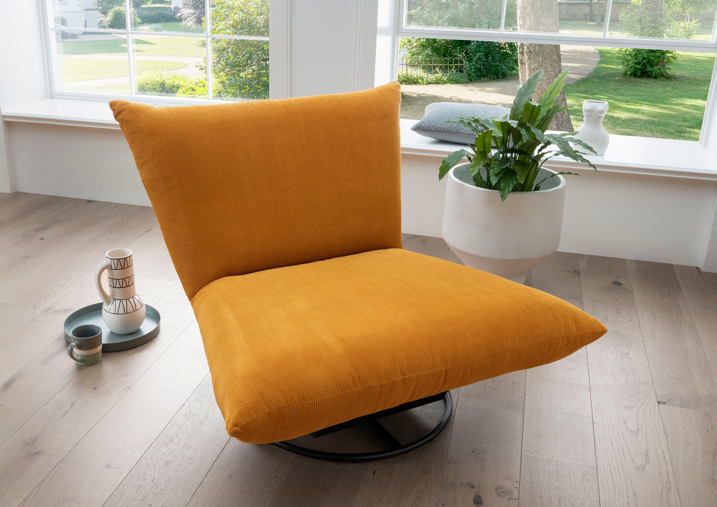 Home affaire Drehsessel "Cremona" 360 drehbar mit Metallfuß günstig online kaufen