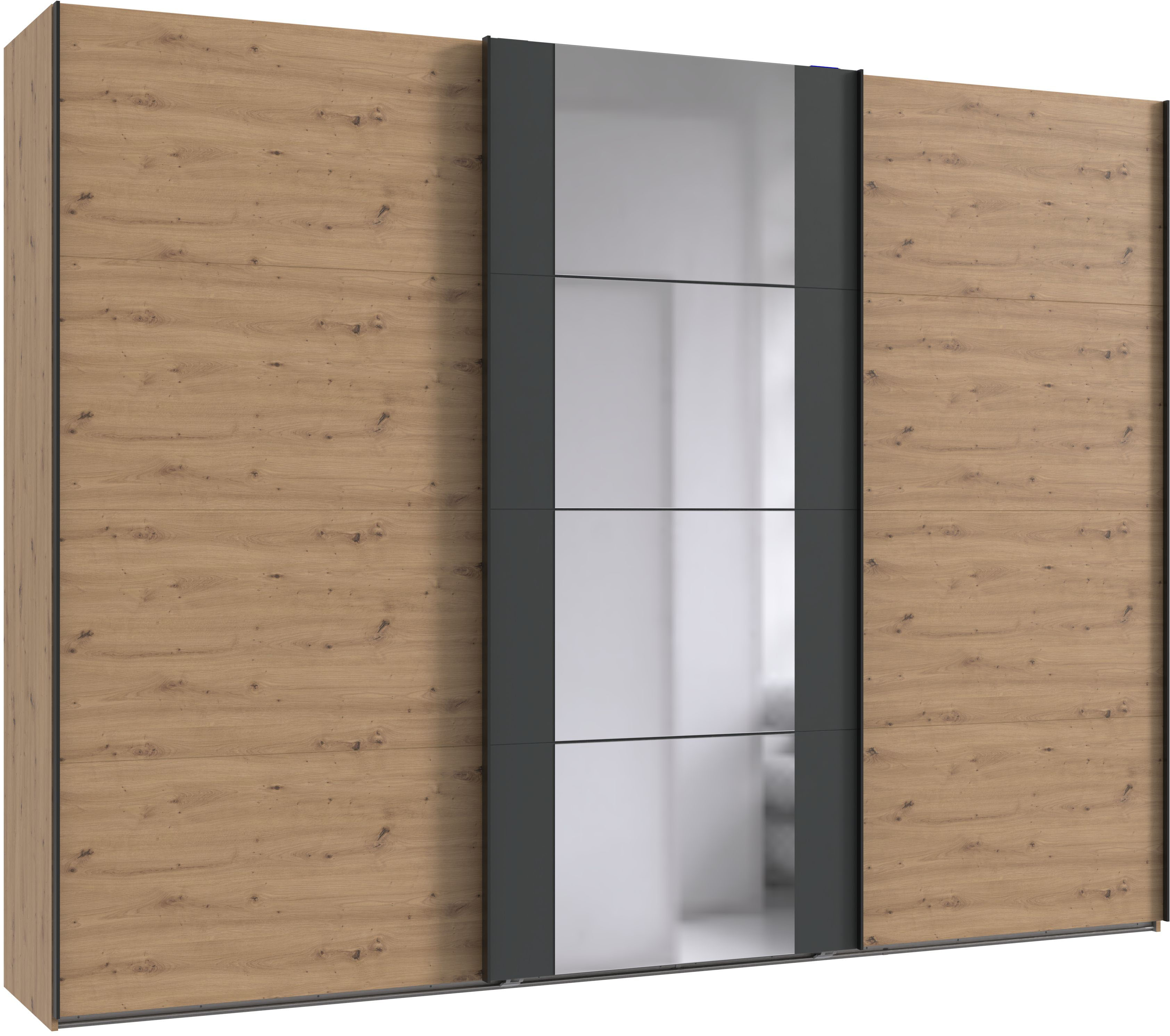 Wimex Schwebetürenschrank "Bern Schiebetürenschrank" Schrank mit zusätzlicher Innenausstattung, Garderobe
