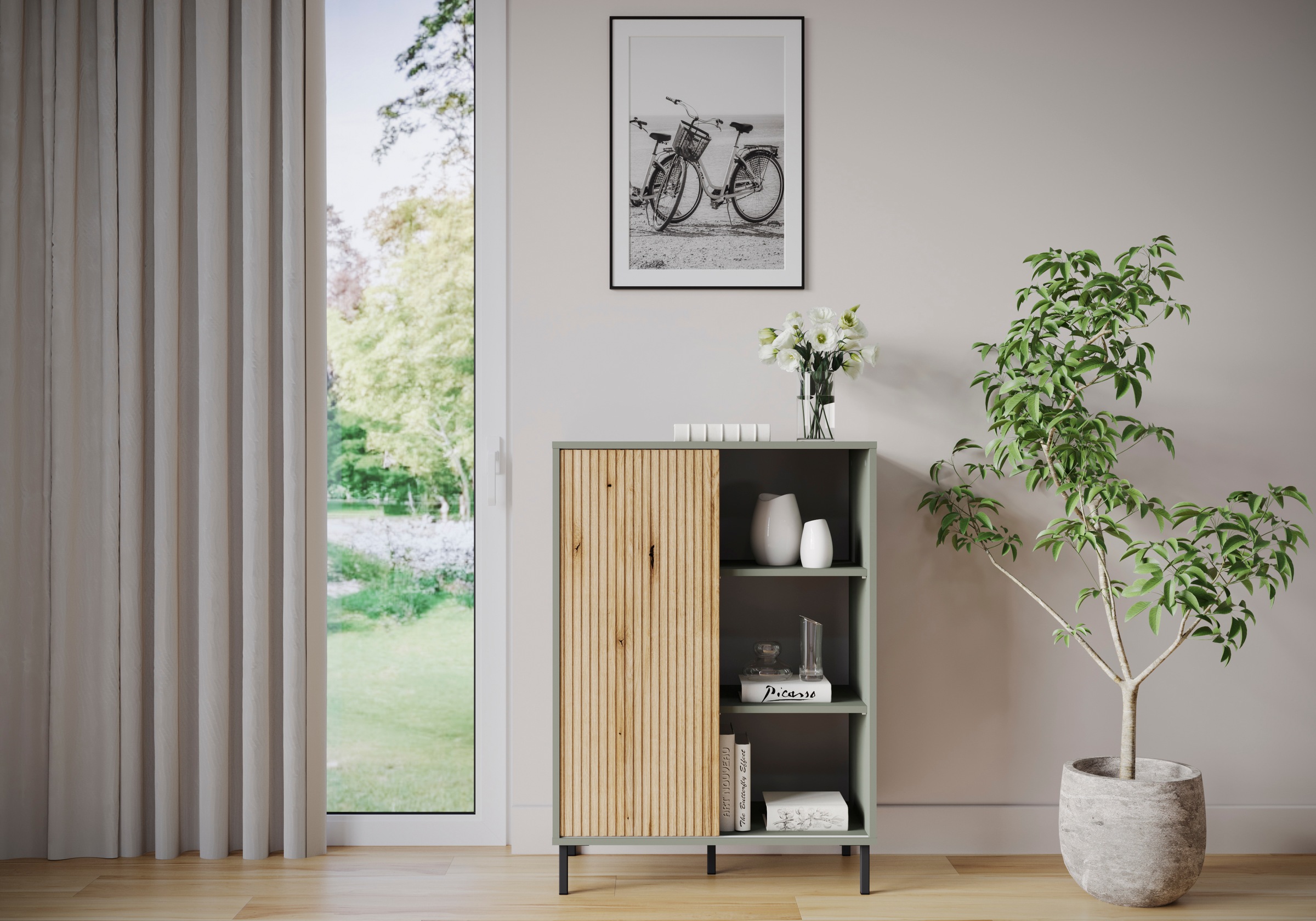 Home affaire Highboard "Pozzi" Höhe ca.105 cm günstig online kaufen