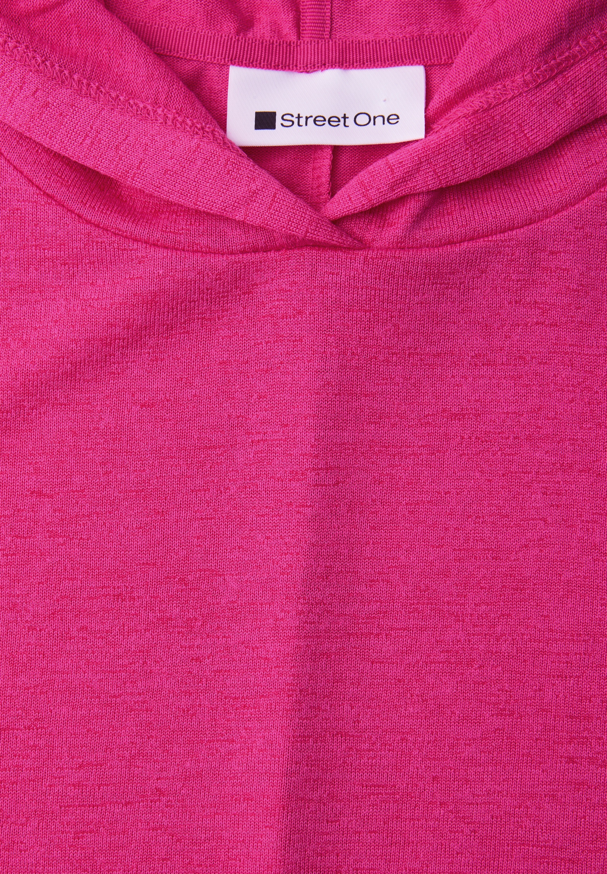STREET ONE Kurzarmshirt mit Kapuze