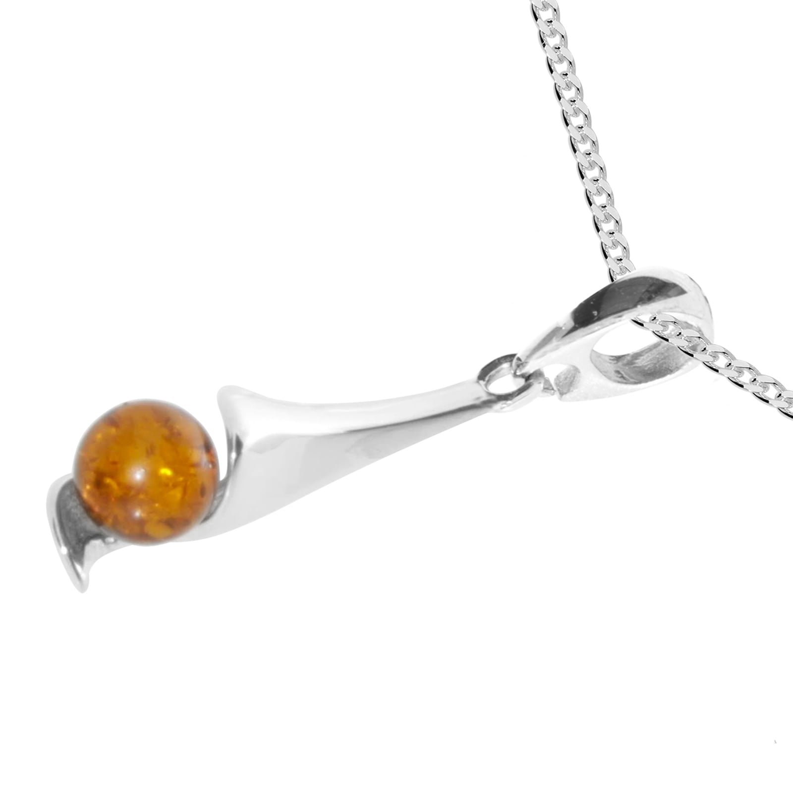 OSTSEE-SCHMUCK Kette mit Anhänger »- Jora - Silber 925/000 - Bernstein«