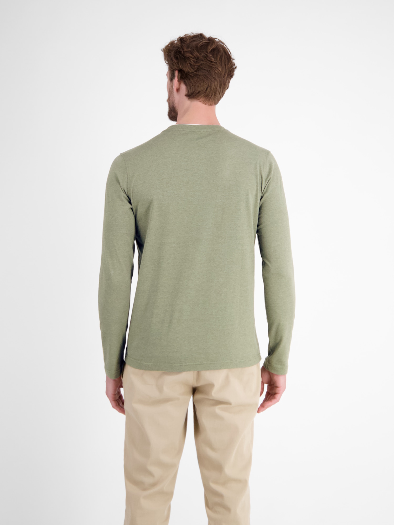 LERROS Sweatshirt »LERROS Serafino-Langarmshirt für Herren«